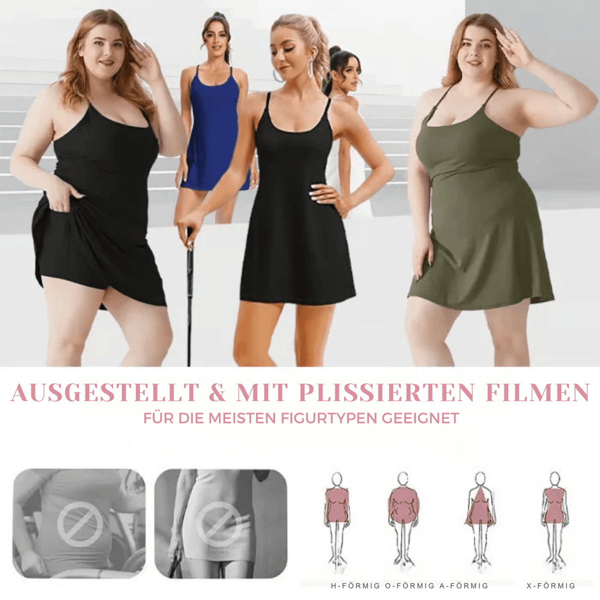 FitFinesse™ / Rückenfreies Fitnesskleid für mühelosen Stil und optimalen Halt - Sopheria