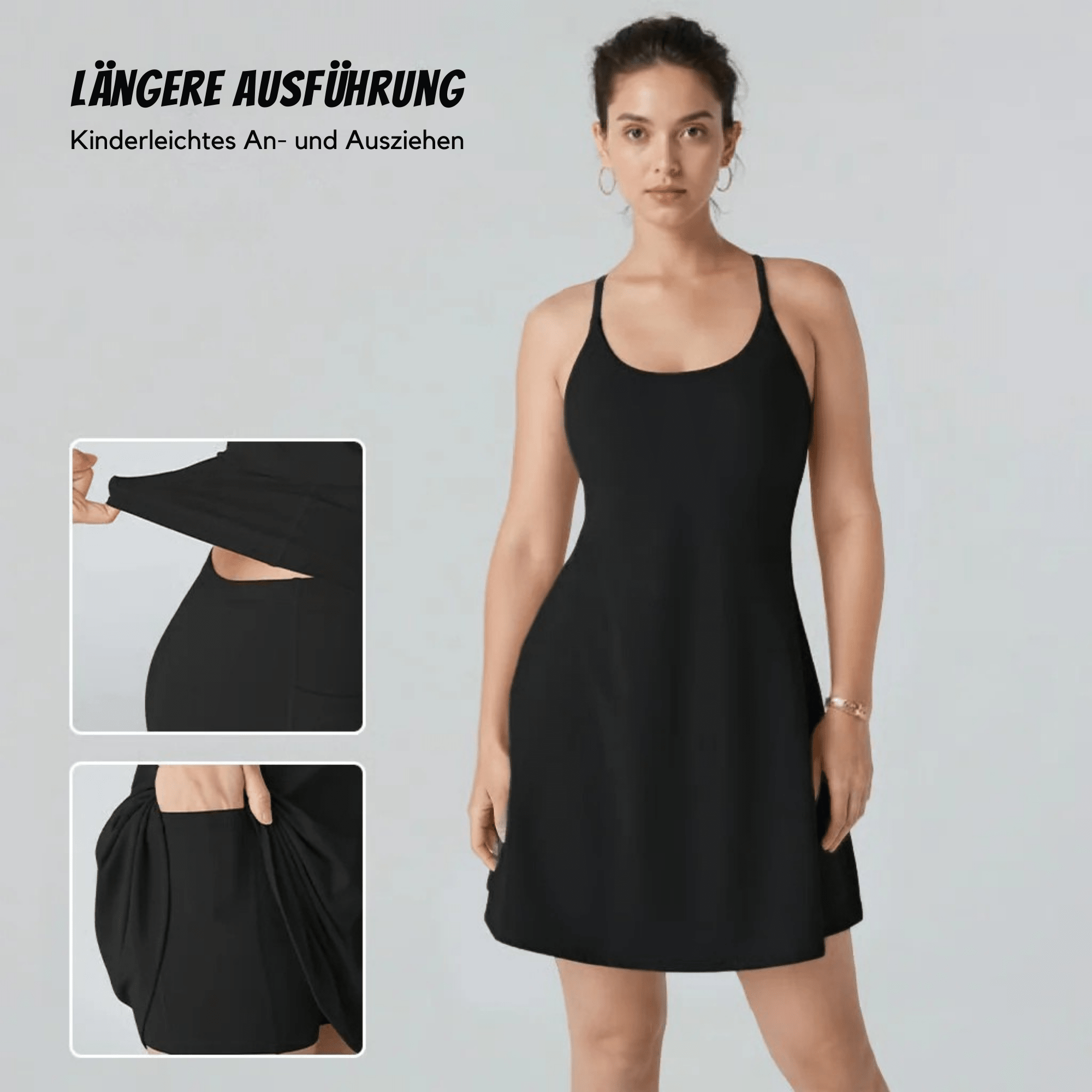 FitFinesse™ / Rückenfreies Fitnesskleid für mühelosen Stil und optimalen Halt - Sopheria