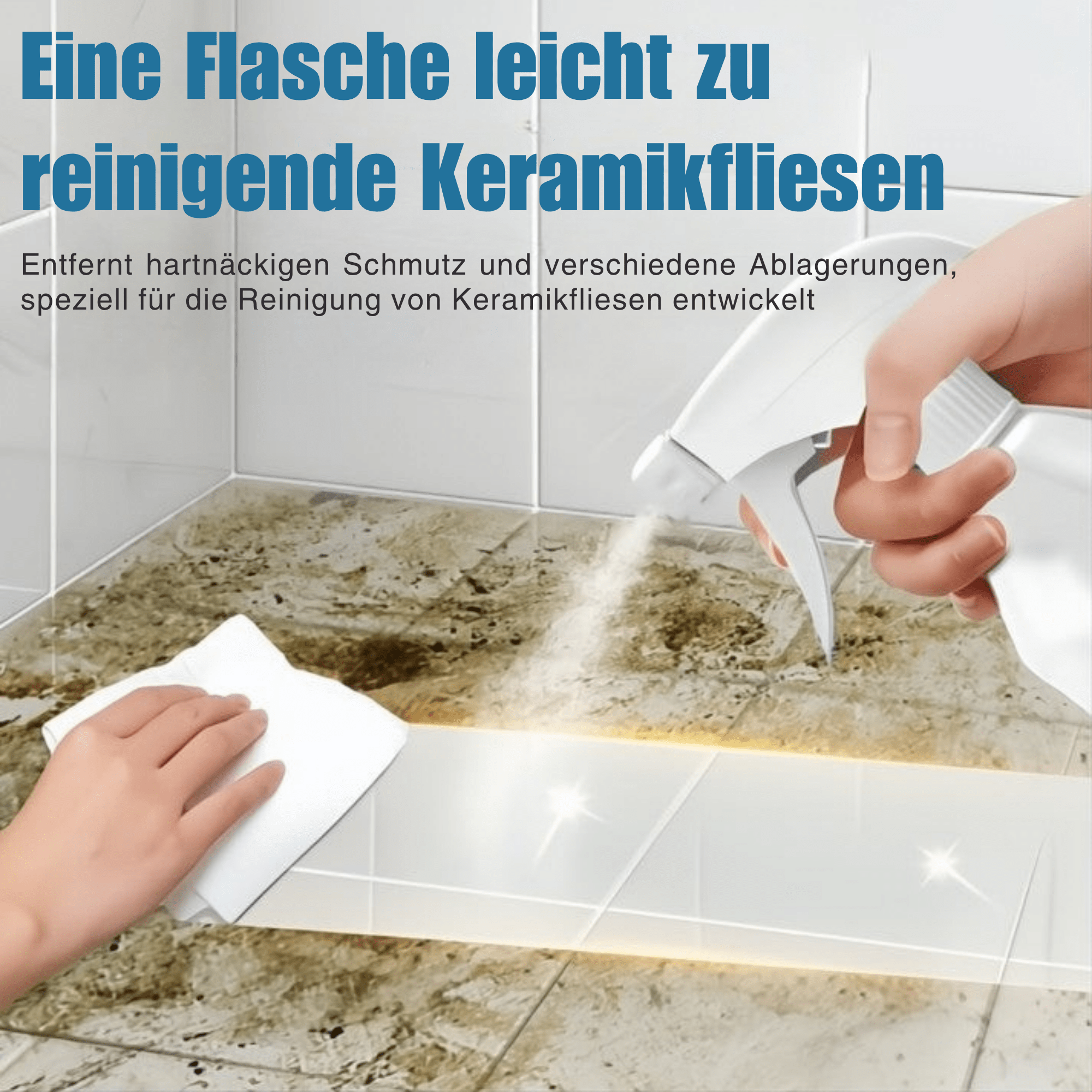 FleckFlucht™ / Fliesenreiniger, der Schlamm und Flecken verschwinden lässyt - Sopheria