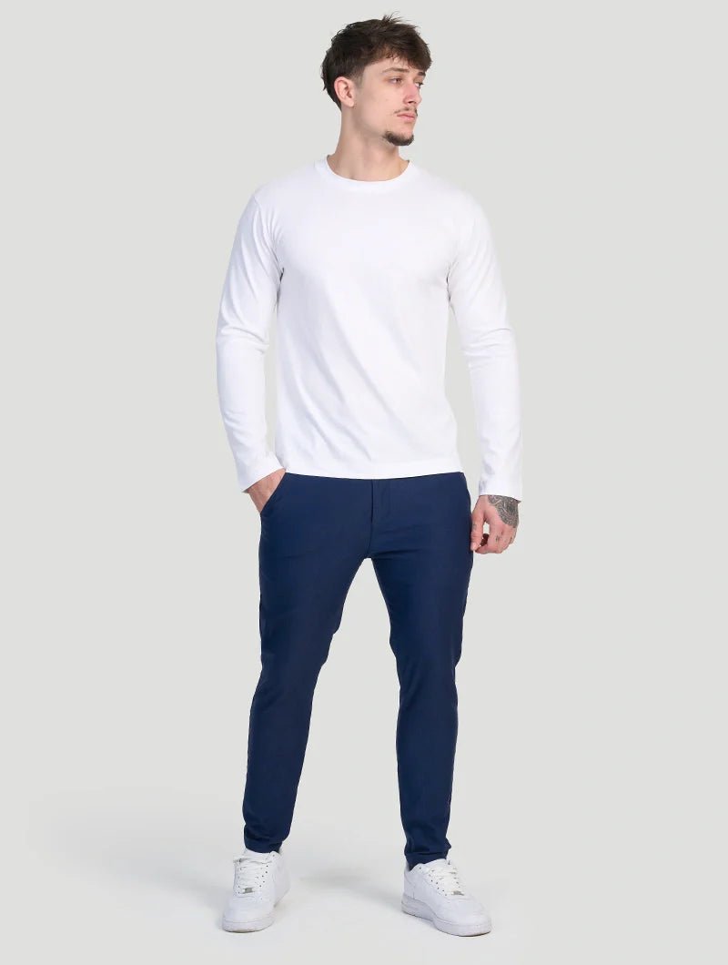 Flexform – Slim-Fit Stretchhose in Blau mit 4-Wege-Stretch für maximale Beweglichkeit - Sopheria