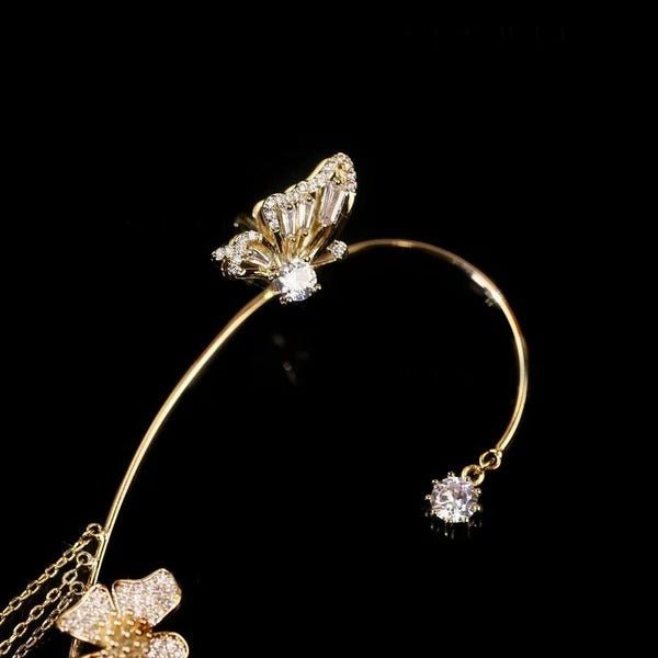 FunkelFalter™ / Ohrringe mit Schmetterlings- und Blumenquasten - Sopheria