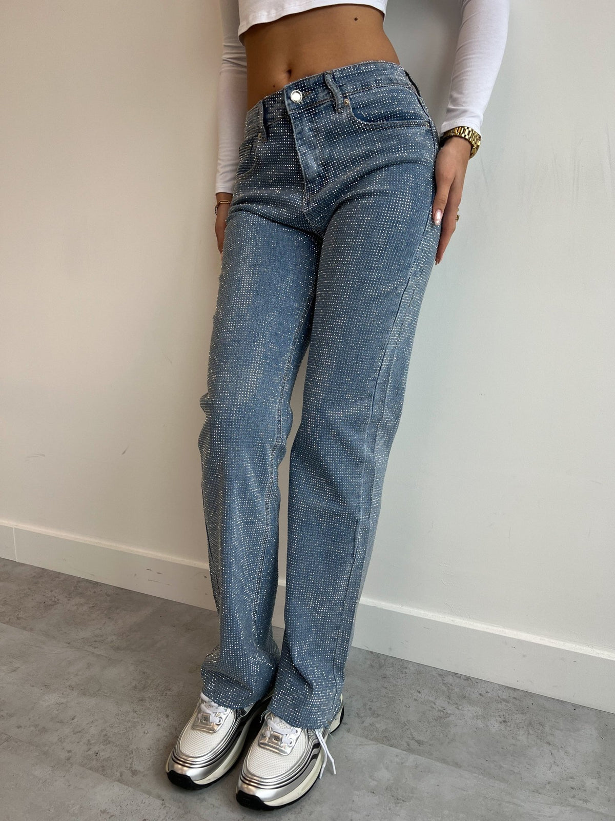 FunkelFit™ / Kristall-Jeans – Glitzernde Strasssteine - Sopheria
