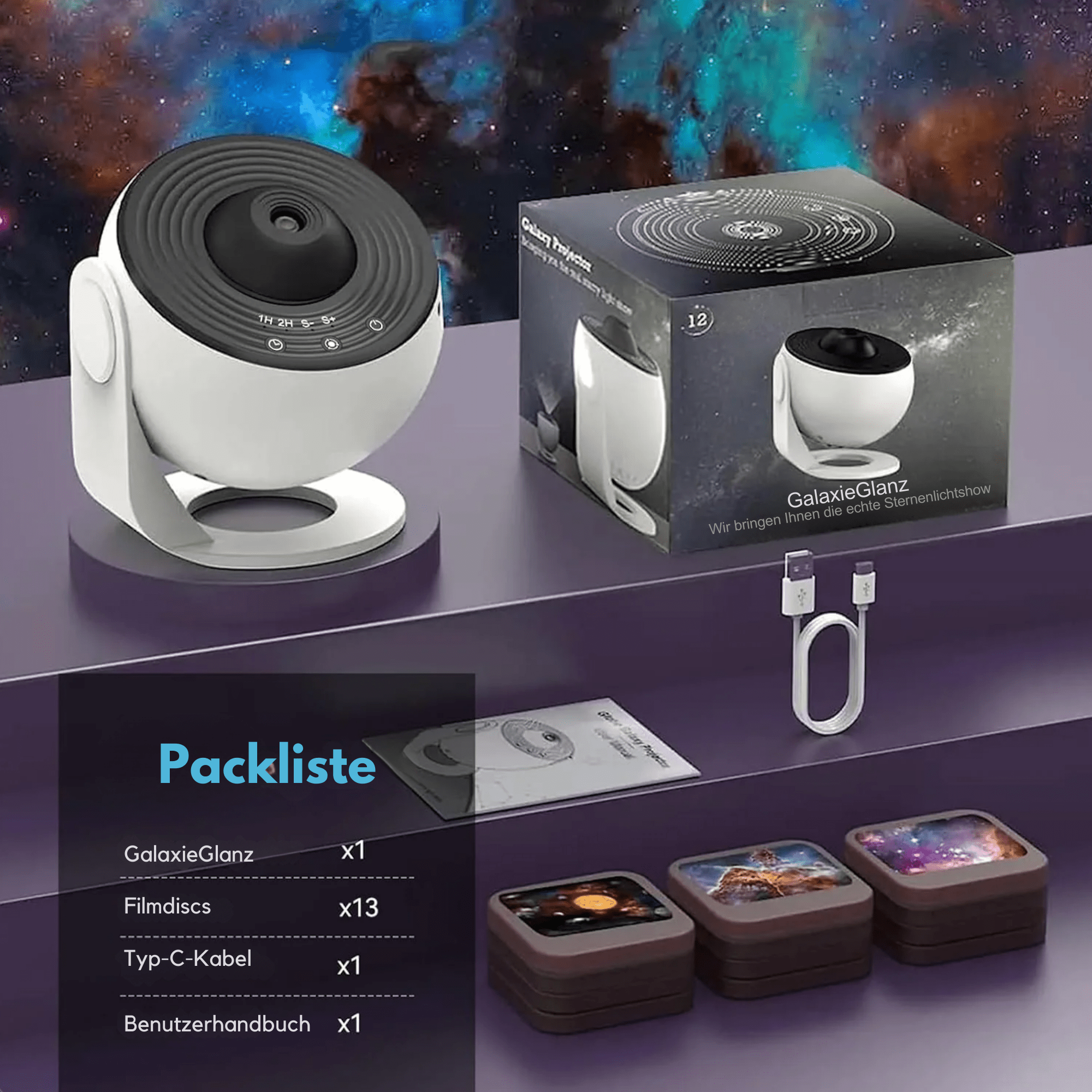 GalaxieGlanz™ / Minopia Sternenhimmel-Projektor - Sopheria