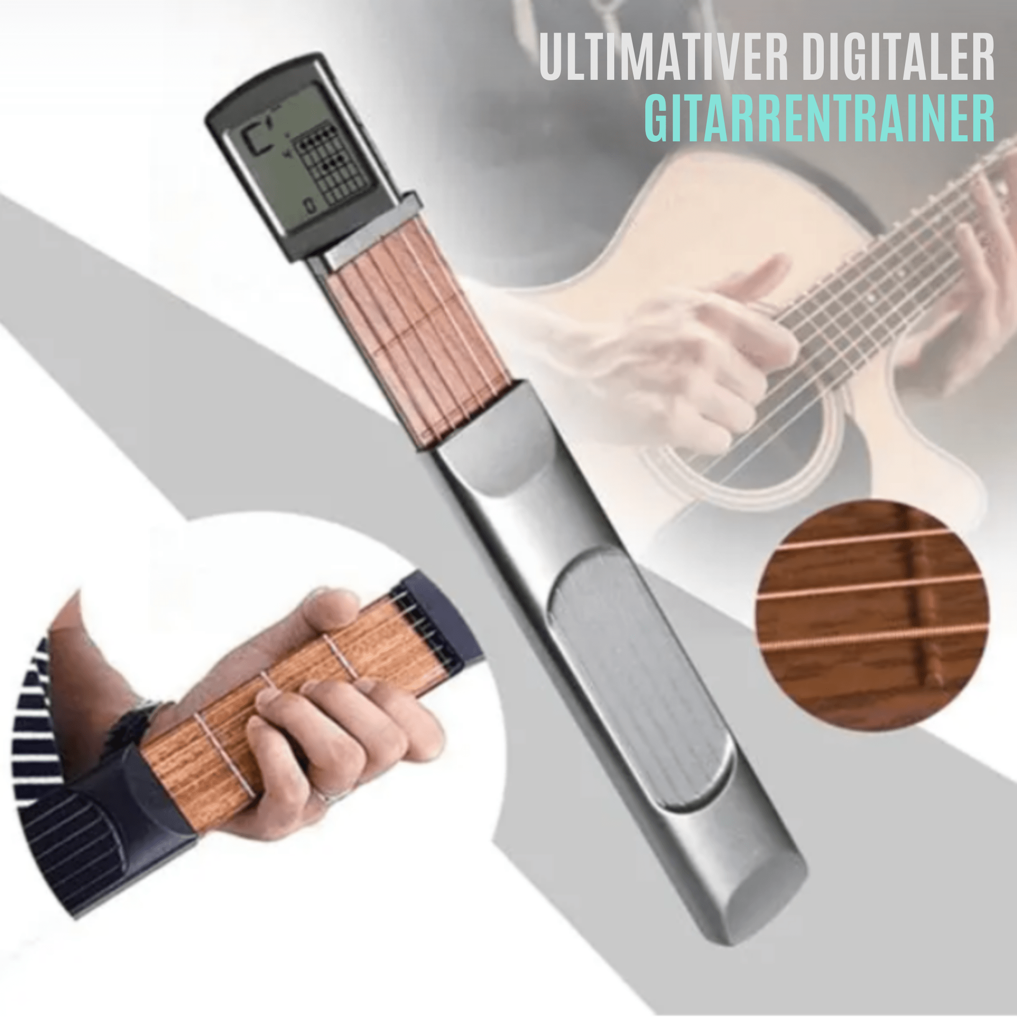 GitarrenGuru™ / Tragbarer Gitarrenhals zum Üben überall - Sopheria