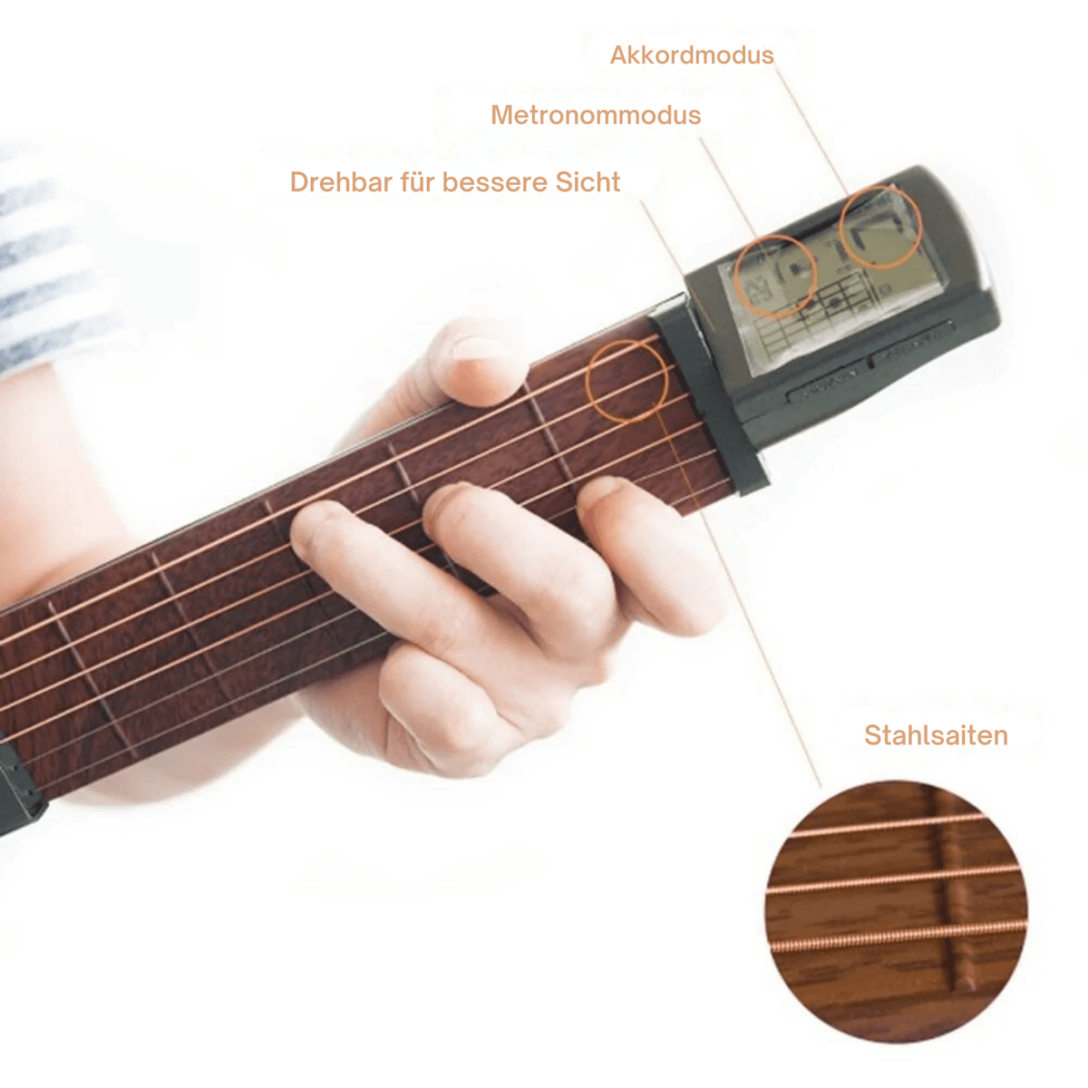 GitarrenGuru™ / Tragbarer Gitarrenhals zum Üben überall - Sopheria