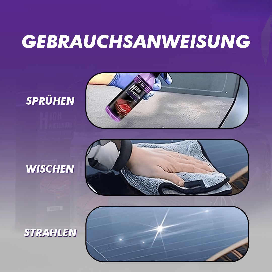 50% Rabatt | Glazora / 3-in-1 Keramik-Beschichtung für Glanz & Schutz [1 + 2 Gratis]