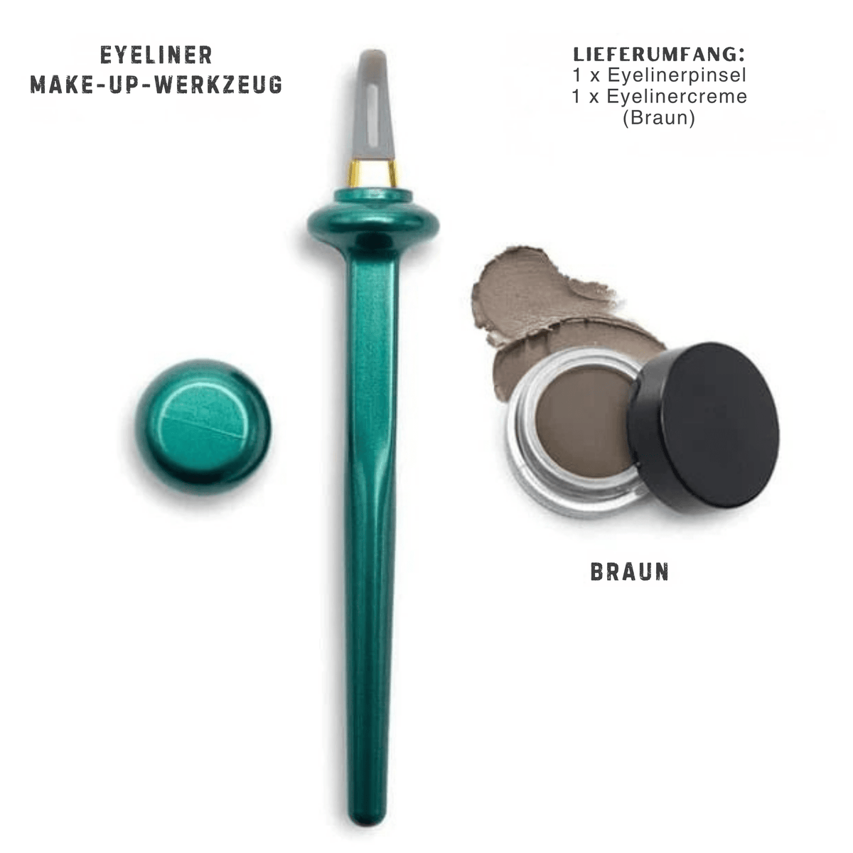 GlamGlide™ / Silikon-Eyelinerpinsel - Sopheria