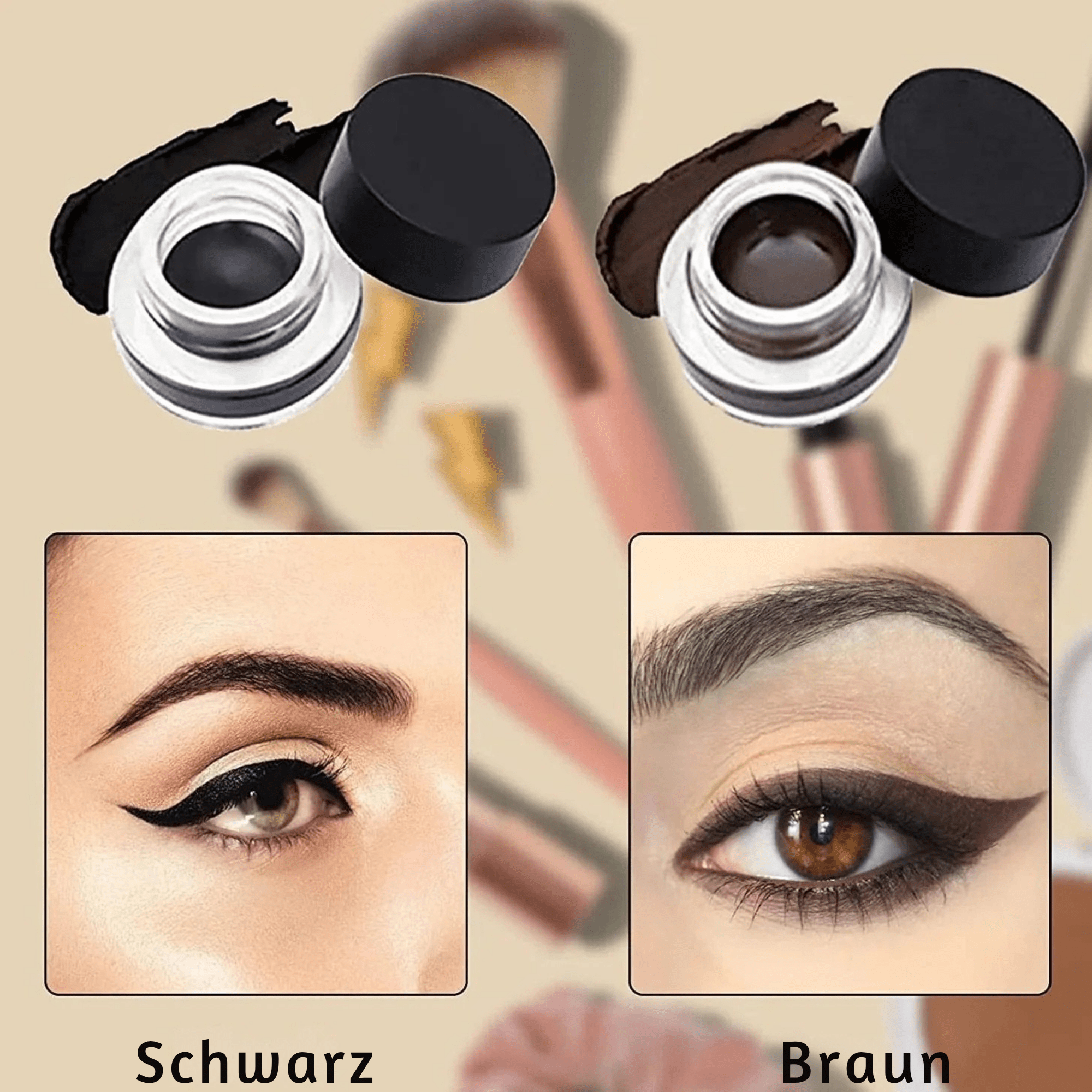 GlamGlide™ / Silikon-Eyelinerpinsel - Sopheria