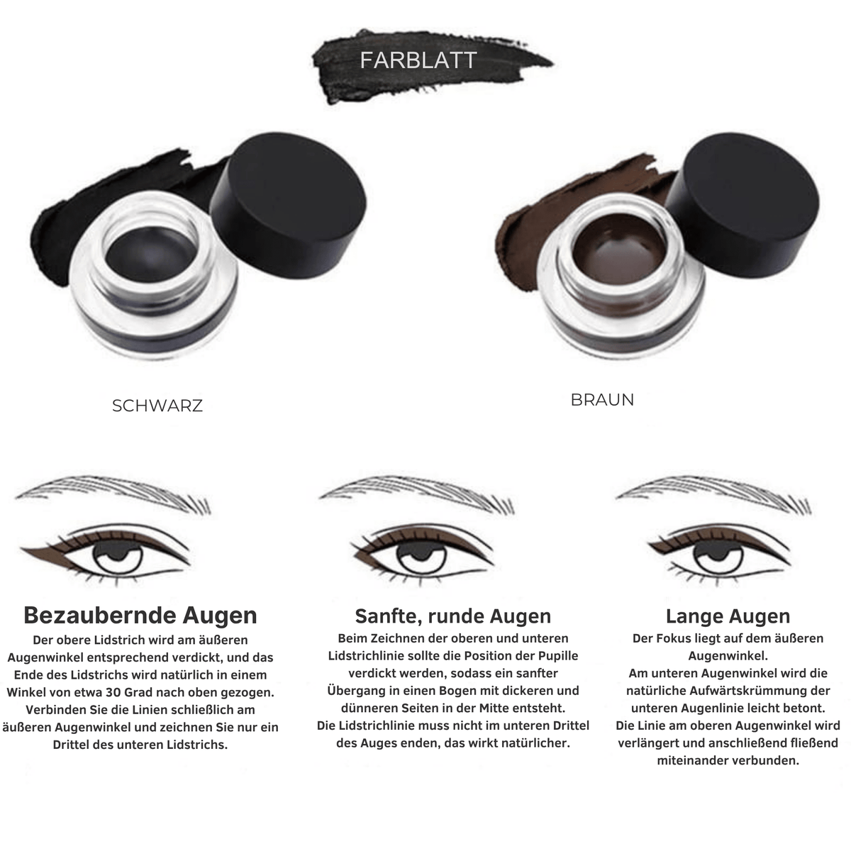 GlamGlide™ / Silikon-Eyelinerpinsel - Sopheria