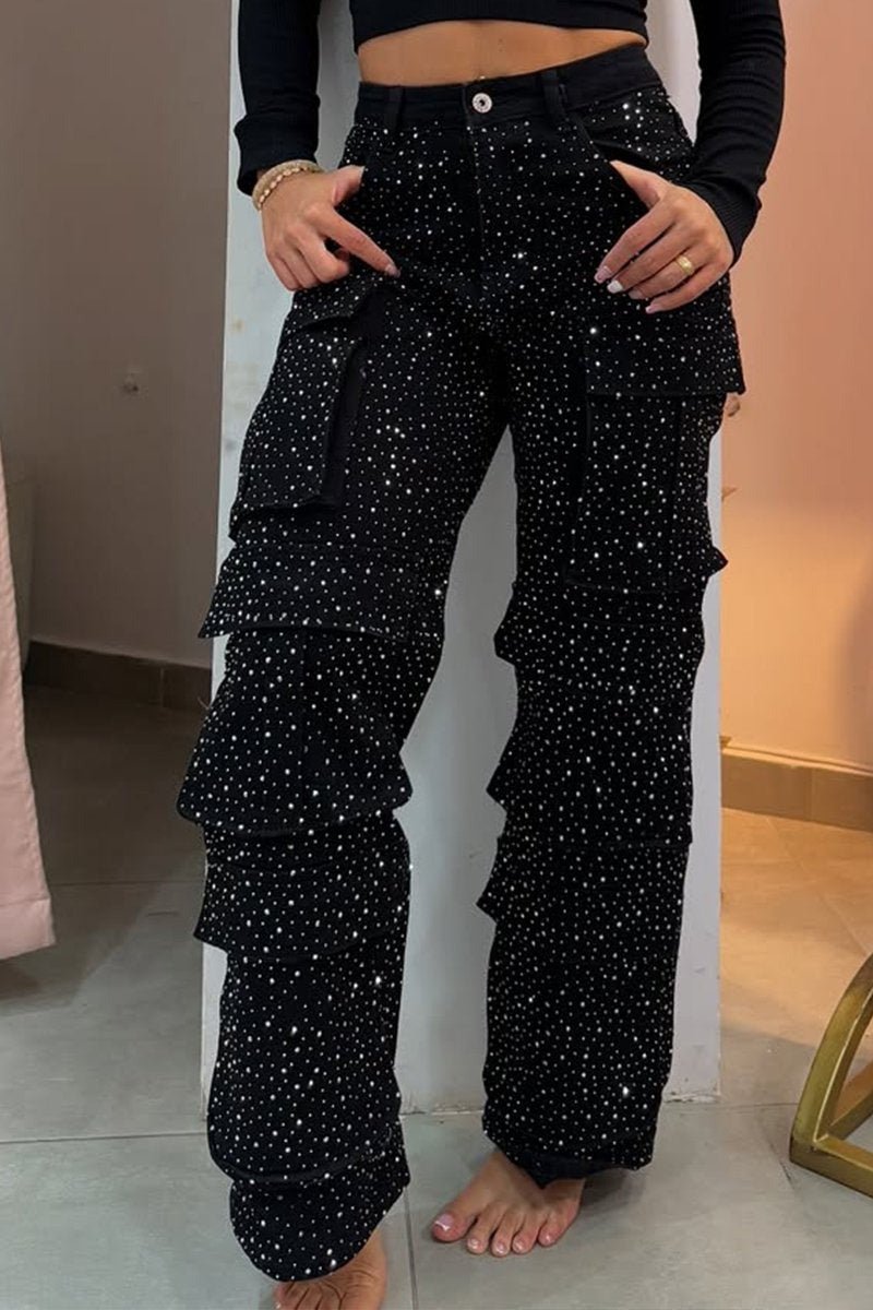 GlitzerGabel™ / Strass-Jeans - Sopheria