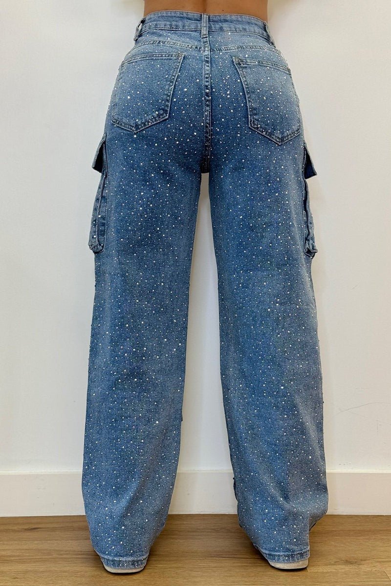 GlitzerGabel™ / Strass-Jeans - Sopheria
