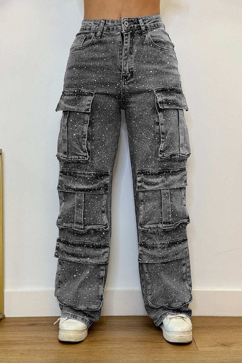 GlitzerGabel™ / Strass-Jeans - Sopheria
