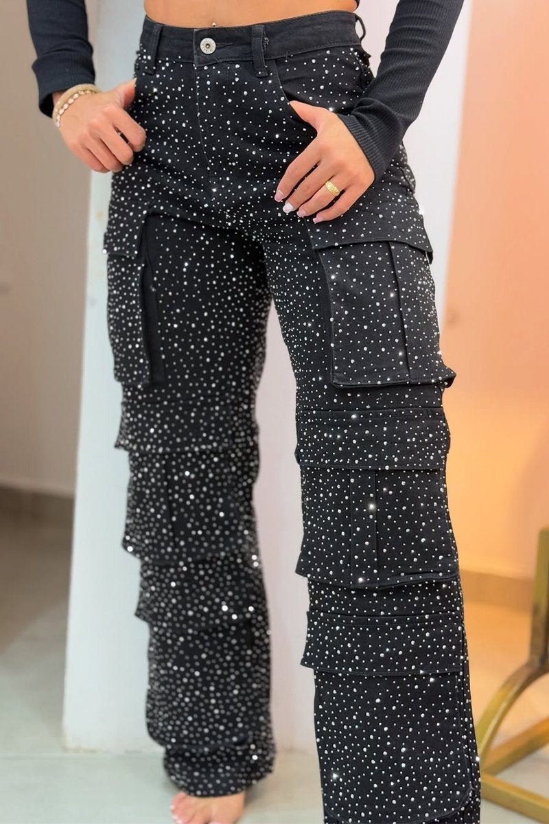 GlitzerGabel™ / Strass-Jeans - Sopheria