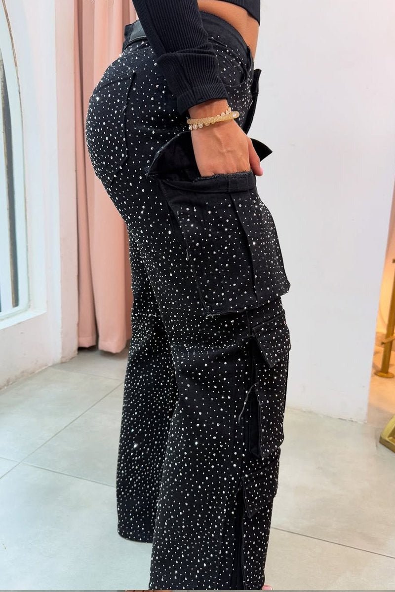 GlitzerGabel™ / Strass-Jeans - Sopheria