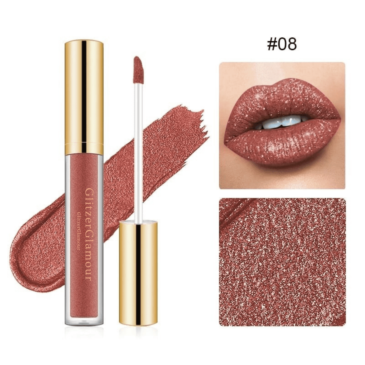 GlitzerGlamour™ / Flüssiger Lippenstift – 16 Stunden Glanz, ganztägiger Tragekomfort (1+1 GRATIS) - Sopheria