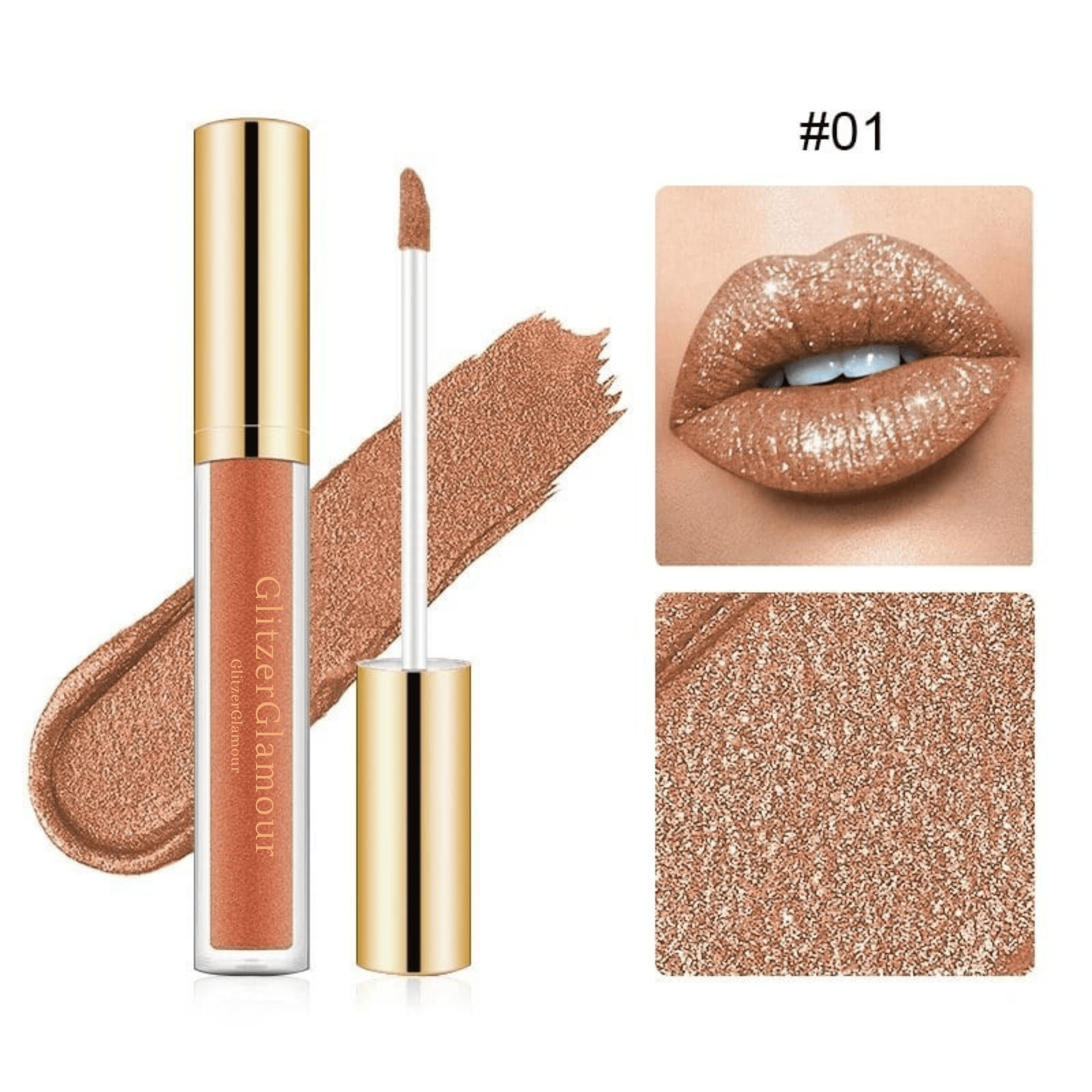GlitzerGlamour™ / Flüssiger Lippenstift – 16 Stunden Glanz, ganztägiger Tragekomfort (1+1 GRATIS) - Sopheria