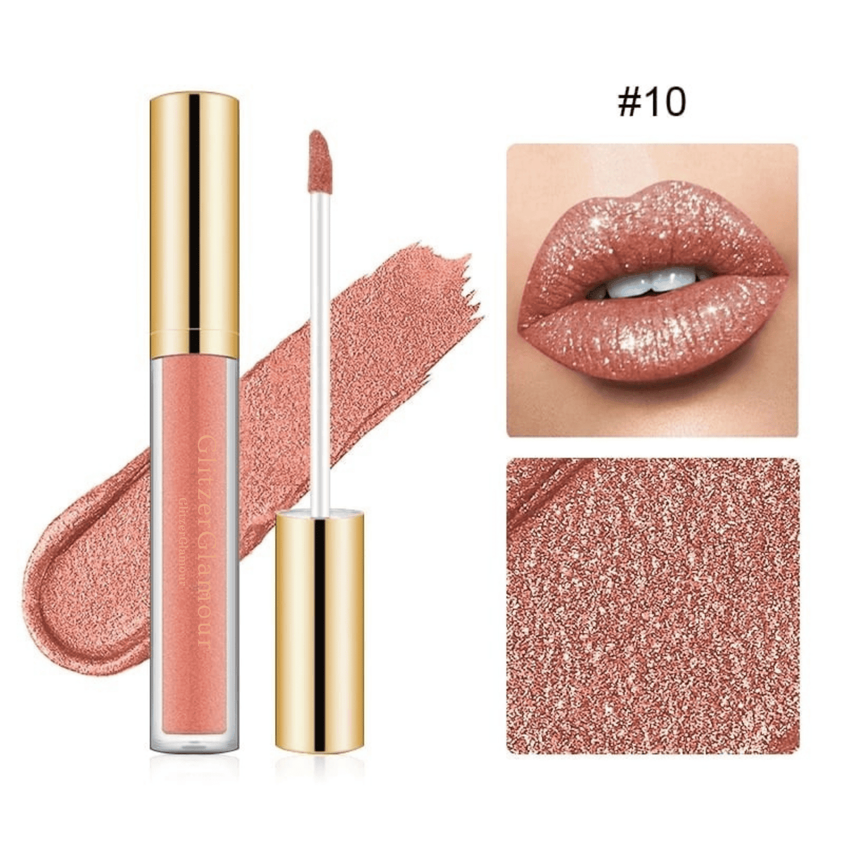 GlitzerGlamour™ / Flüssiger Lippenstift – 16 Stunden Glanz, ganztägiger Tragekomfort (1+1 GRATIS) - Sopheria
