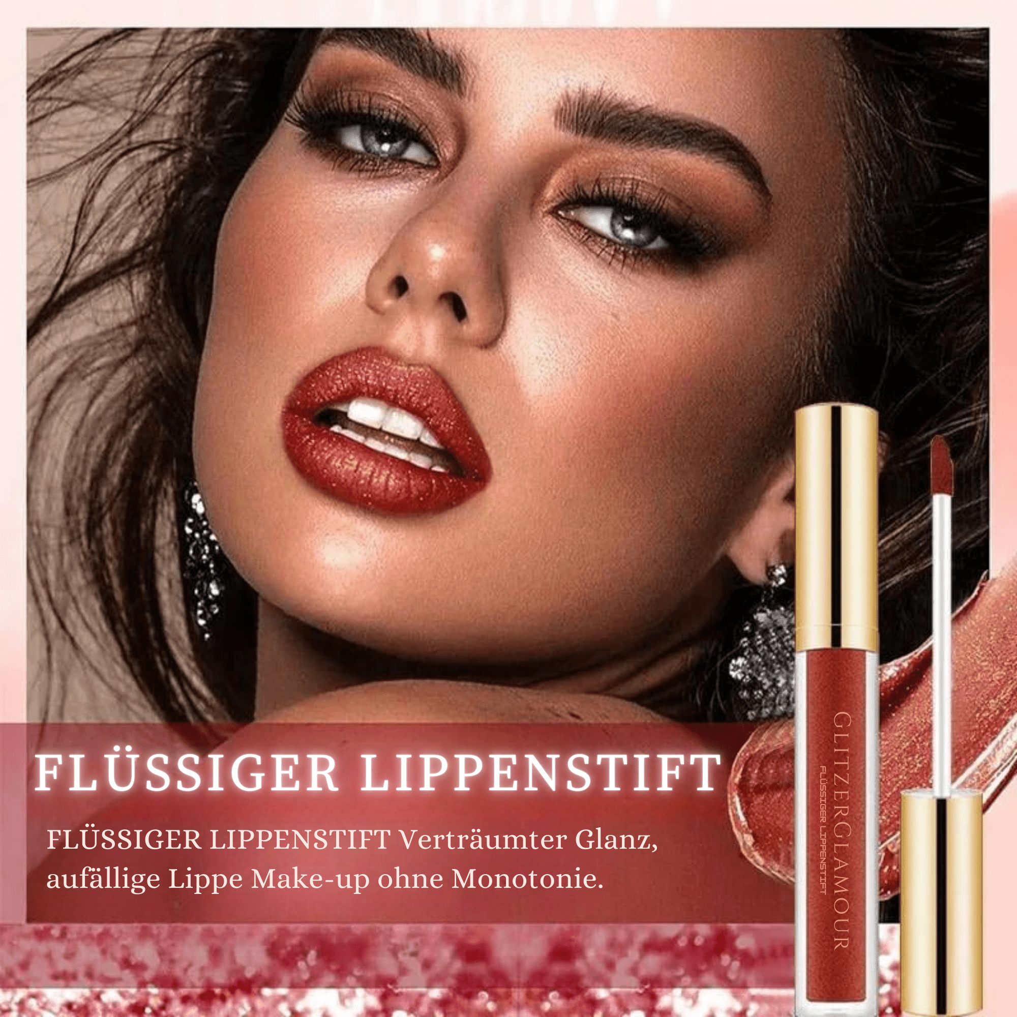 GlitzerGlamour™ / Flüssiger Lippenstift – 16 Stunden Glanz, ganztägiger Tragekomfort (1+1 GRATIS) - Sopheria