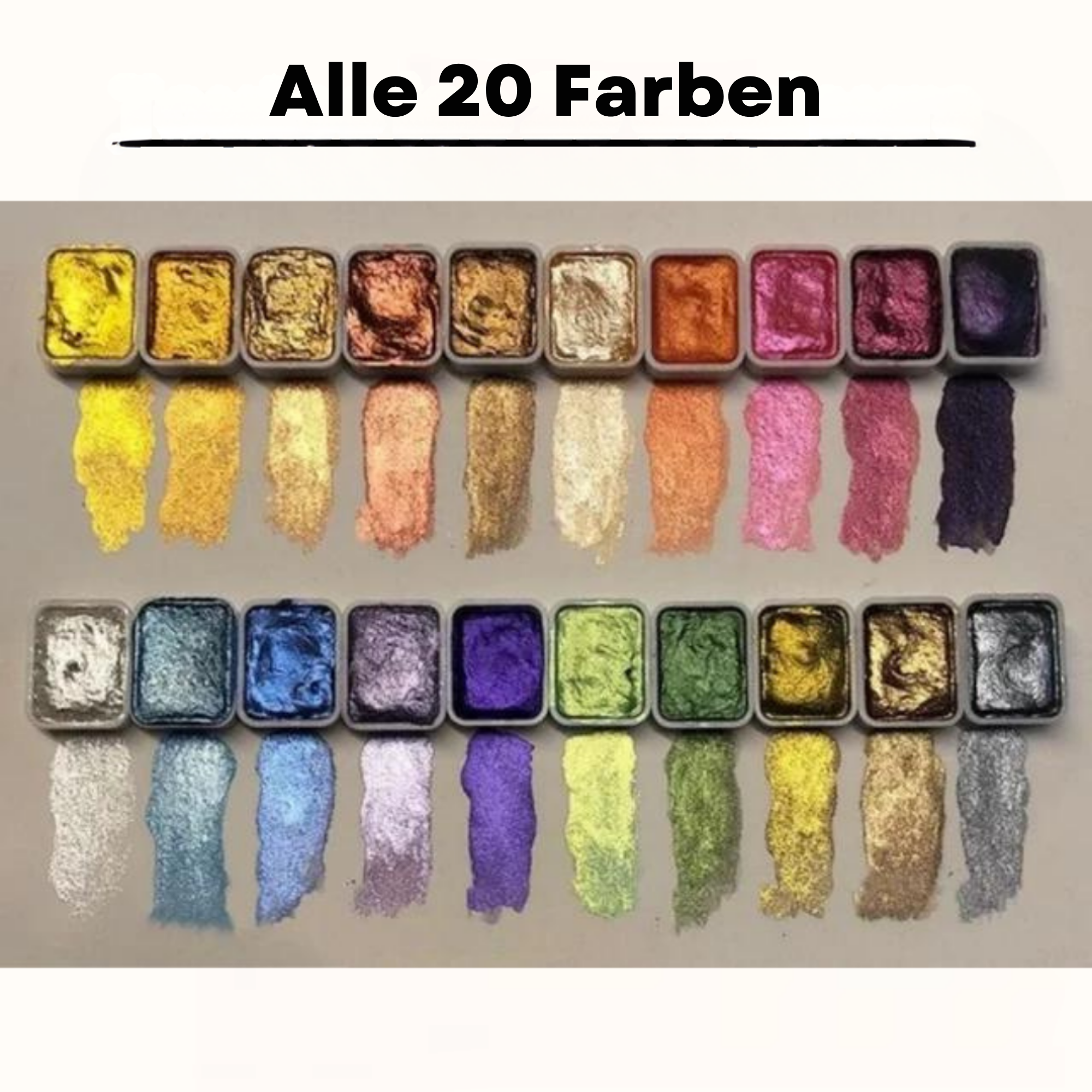 GlitzerGlanz™ / Aquarellfarben-Set - Sopheria