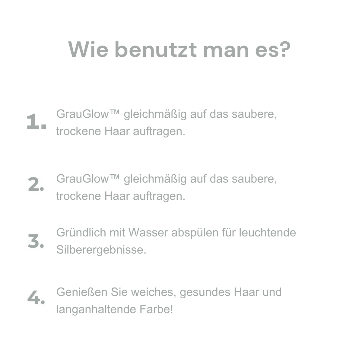 GrauGlow™ / 2-in-1 Natürliche Haarfarbe (1+1 GRATIS) - Sopheria