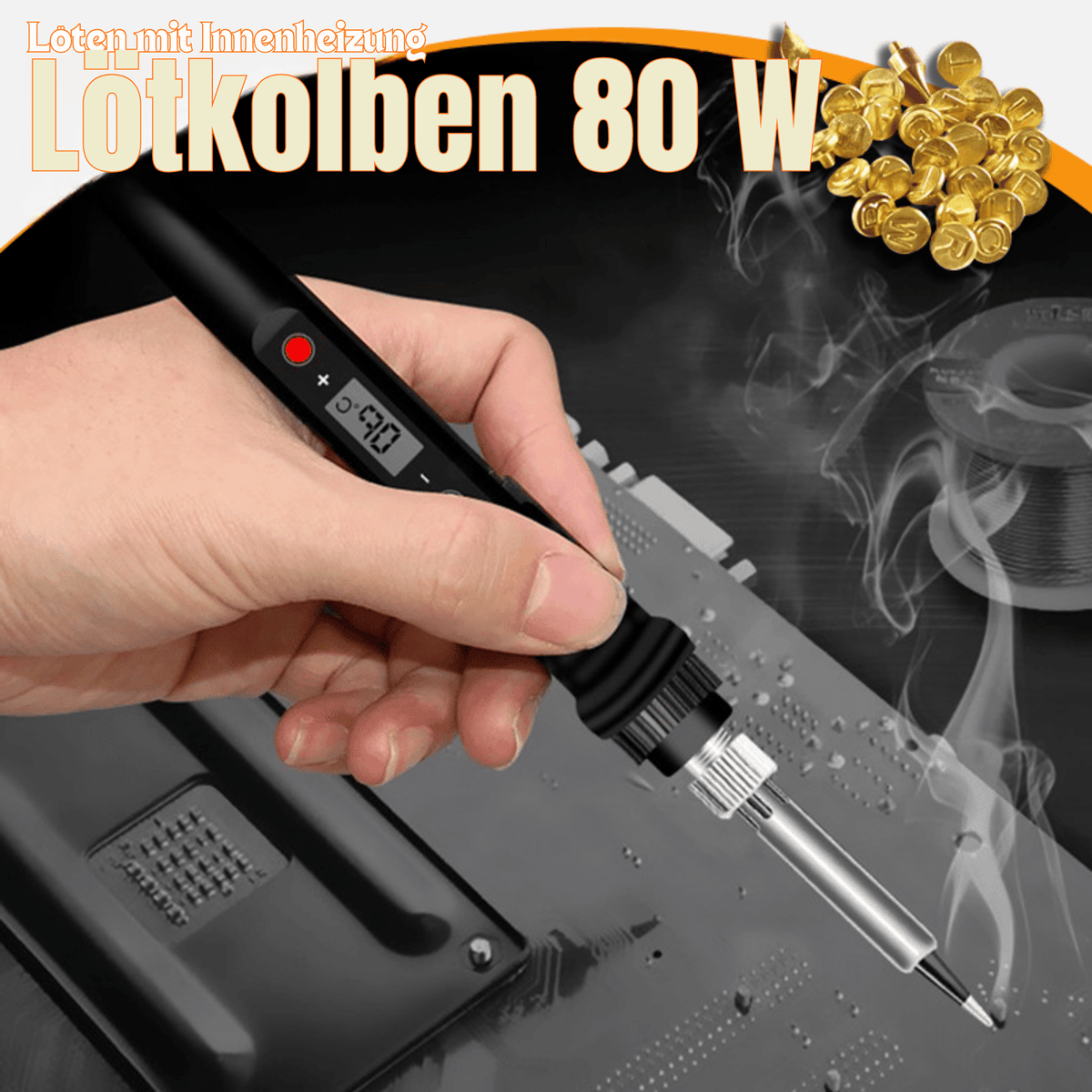 GravurGlanz™ / Kupferform für 26 Buchstaben – DIY-Set zum Brennen und Schnitzen von Holz - Sopheria