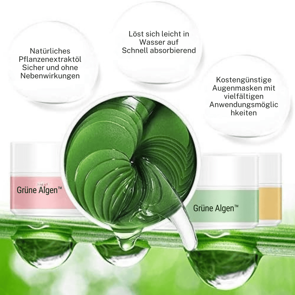 Grüne Algen™ / Straffende Augenpads – 60 Stück - Sopheria