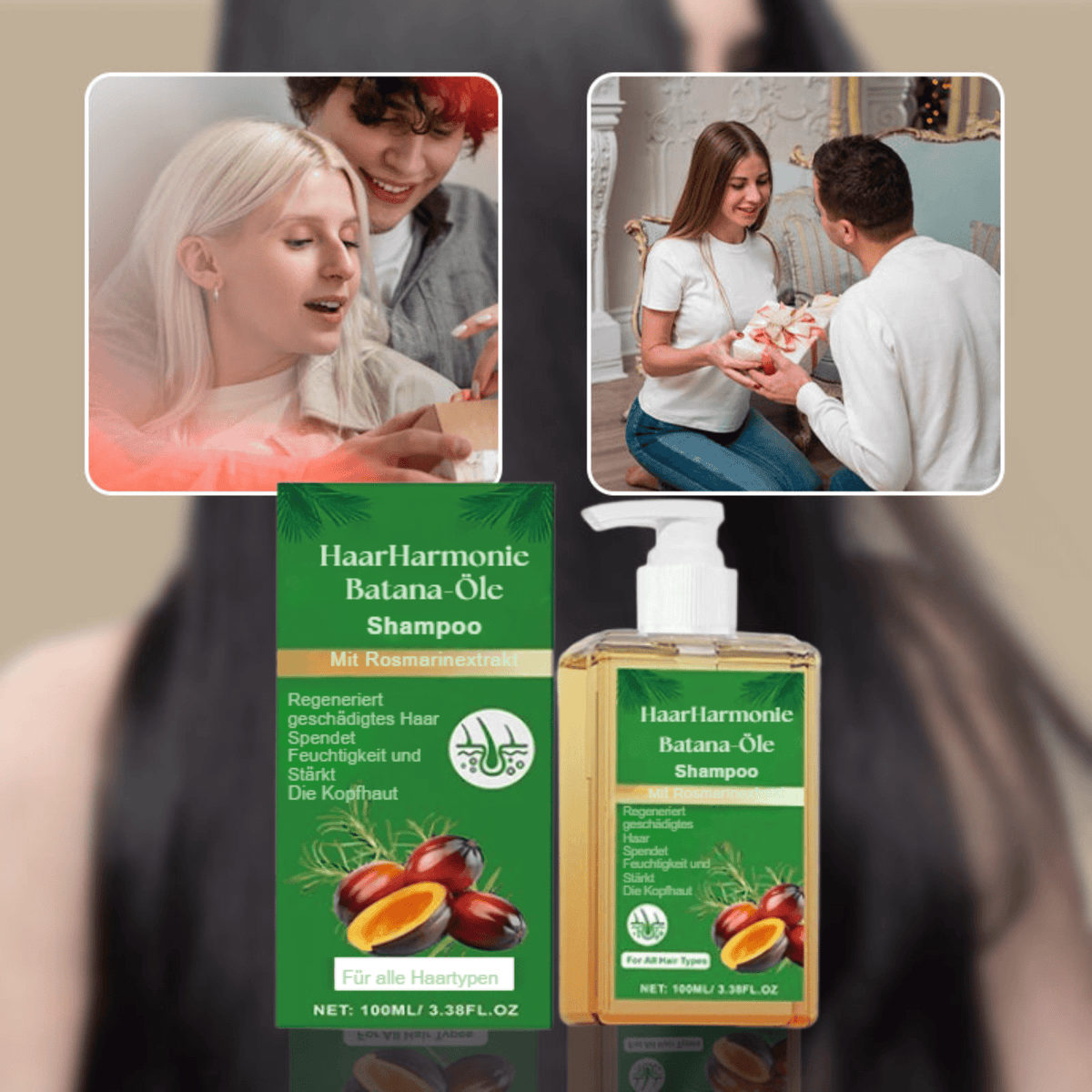 HaarHarmonie™ / Batana Öl Shampoo Mit Rosmarinextrakt (1+1 GRATIS) - Sopheria