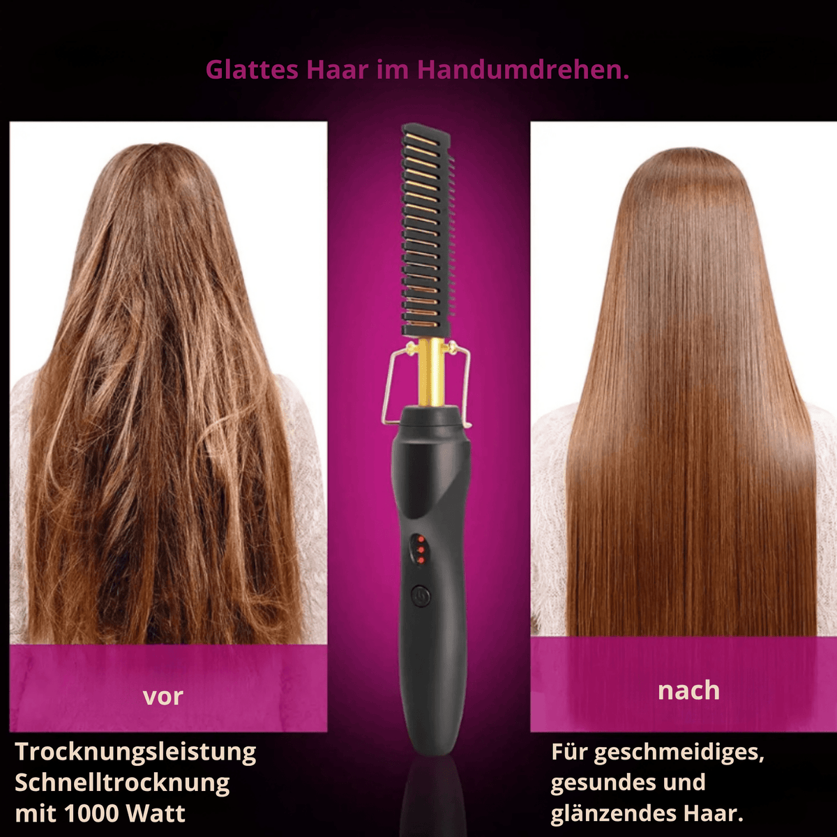 HaarHimmel™ / Elektrischer Glättungskamm aus Titan - Sopheria