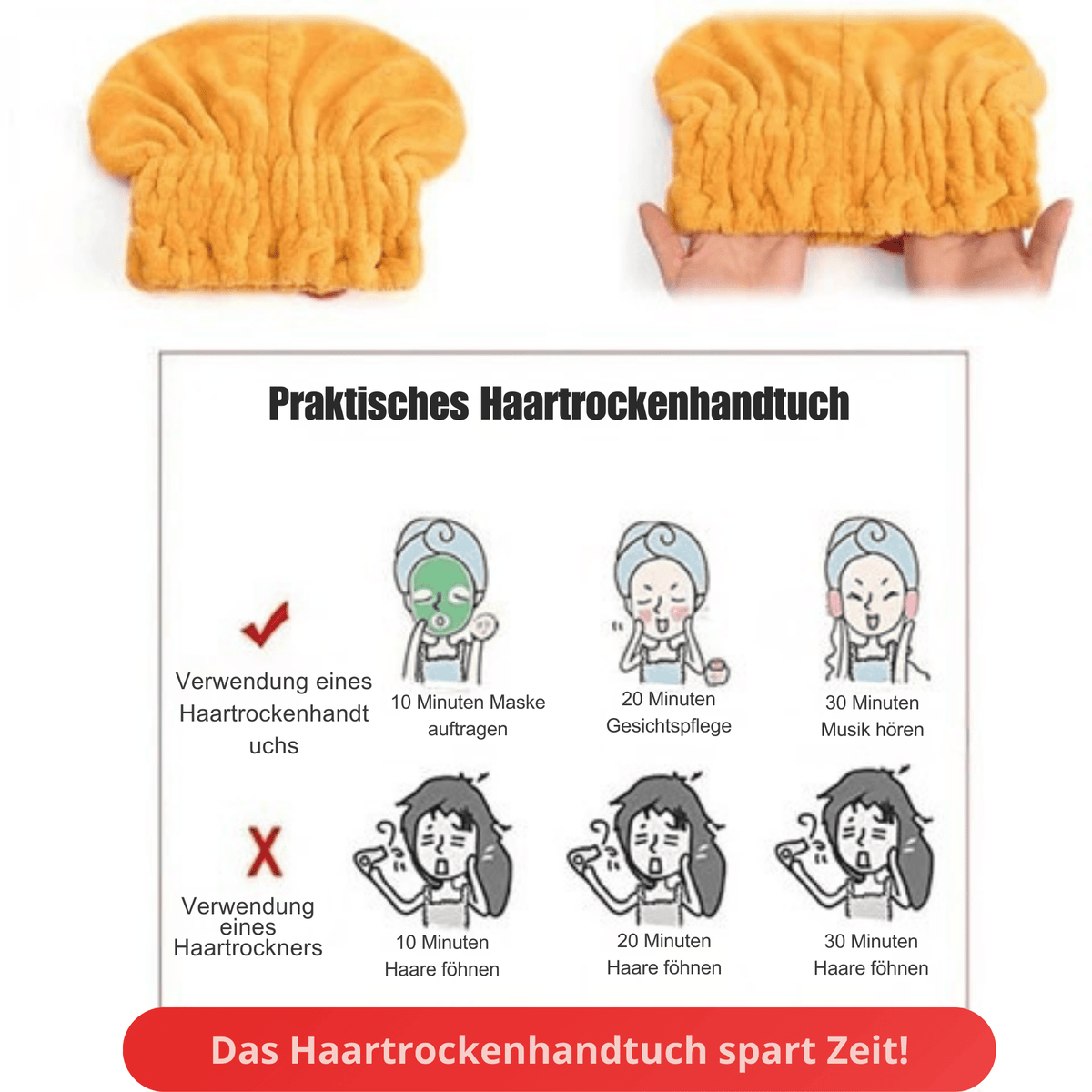HaarHülle™ / Superabsorbierendes Haarband - Sopheria
