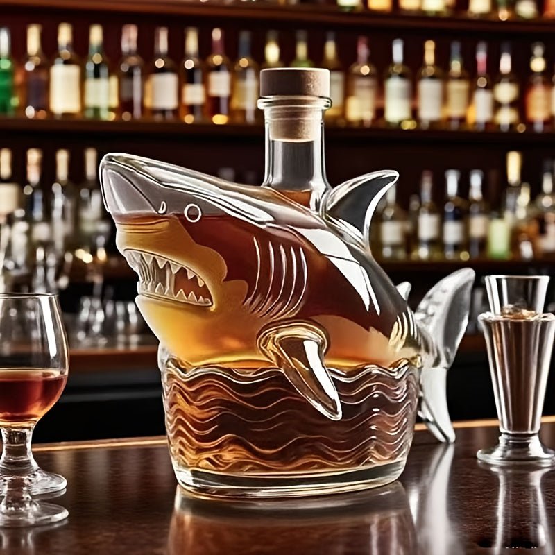 HaiHumpen™ / Leerer Großer Weißer Hai Whiskydekanter (Kein Alkohol enthalten) - Sopheria