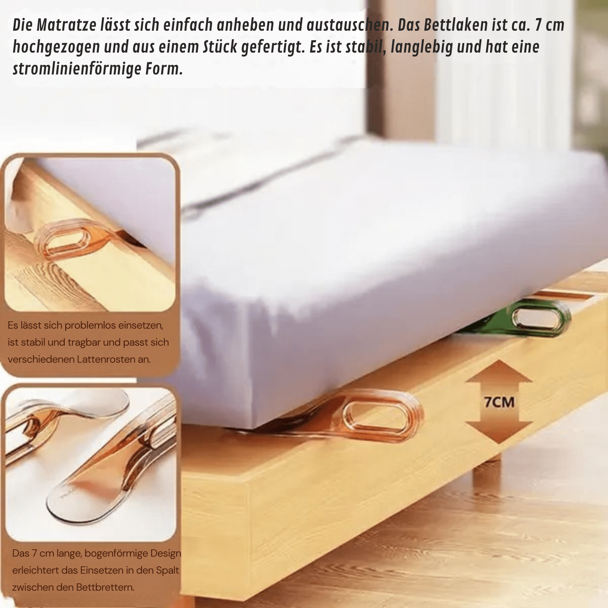 HandHelfer™ / 2-in-1 Matratzenheber & Bettlakenhalter - Sopheria