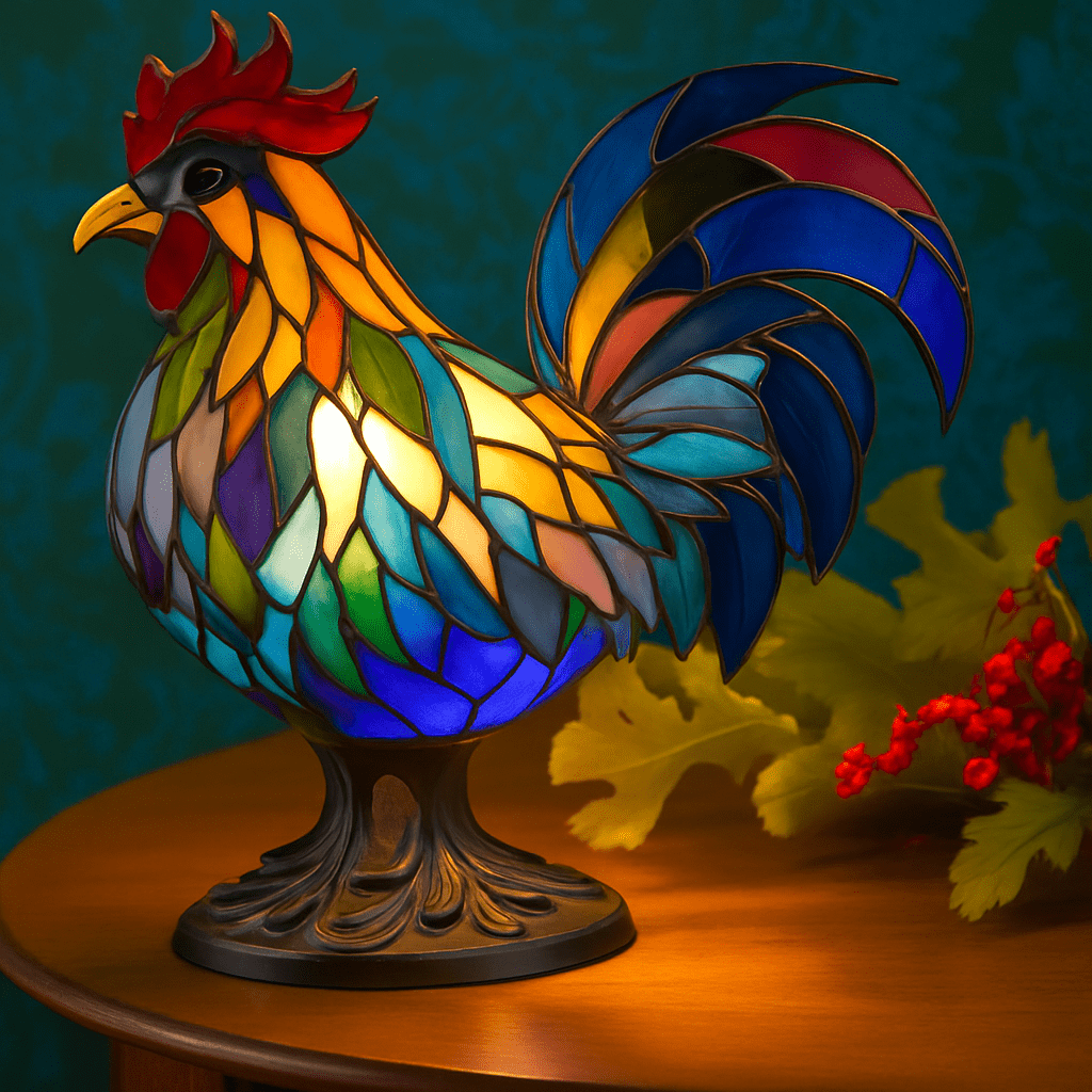 Hector | Magisk Buntglas-Hahnlampe - Sopheria