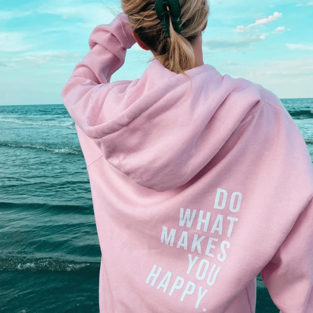 Hedy™ / "Do What Makes You Happy." Übergrößen Hoodie - Sopheria