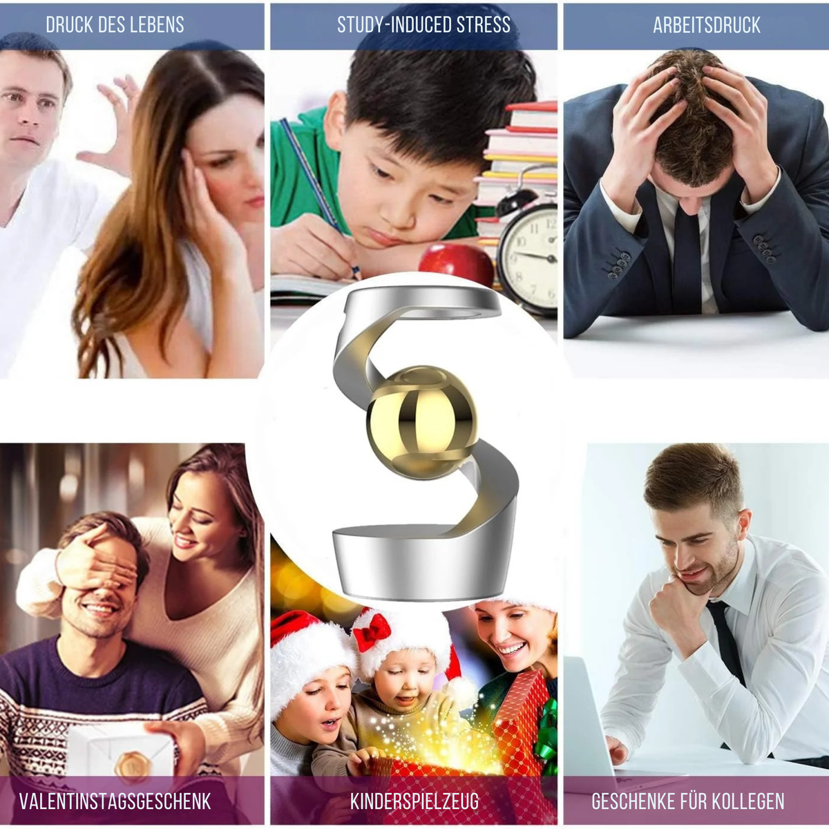 HelixHypnose™ / Schwerkraft trotzendes kinetisches Schreibtischspielzeug (1+1 GRATIS) - Sopheria