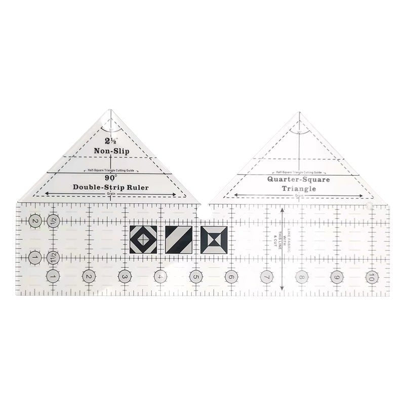 Henrike 90° Doppelstreifen-Lineal für Patchwork und Quilten - Sopheria