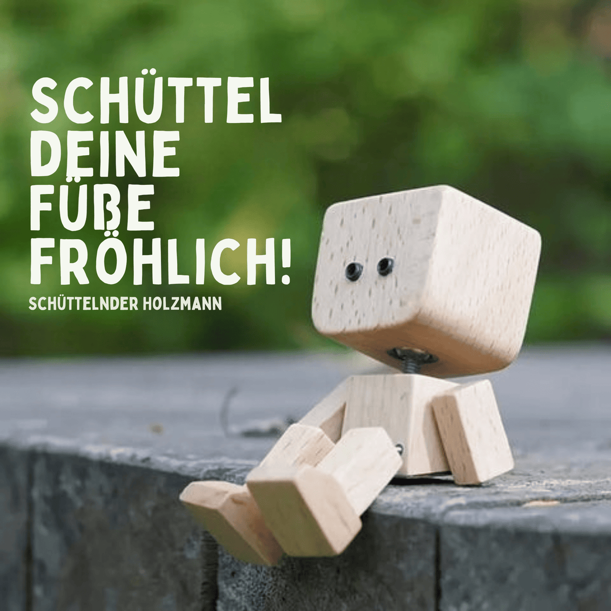 HolzFreund – Wackel Holzfigur mit Magnet Gesichtern - Sopheria