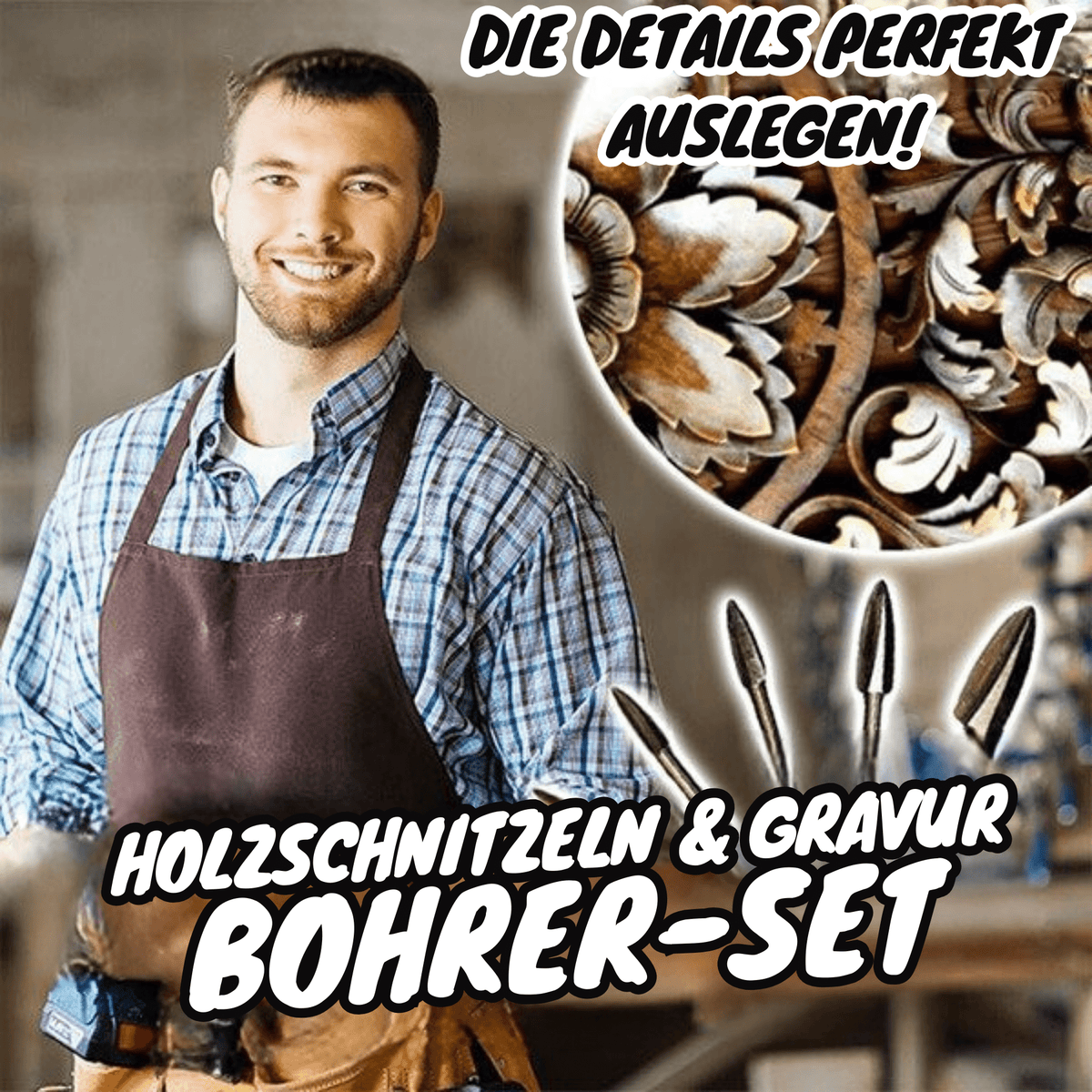 HolzHauer™ / 5-teiliges Holzschnitzbohrer-Set - Sopheria