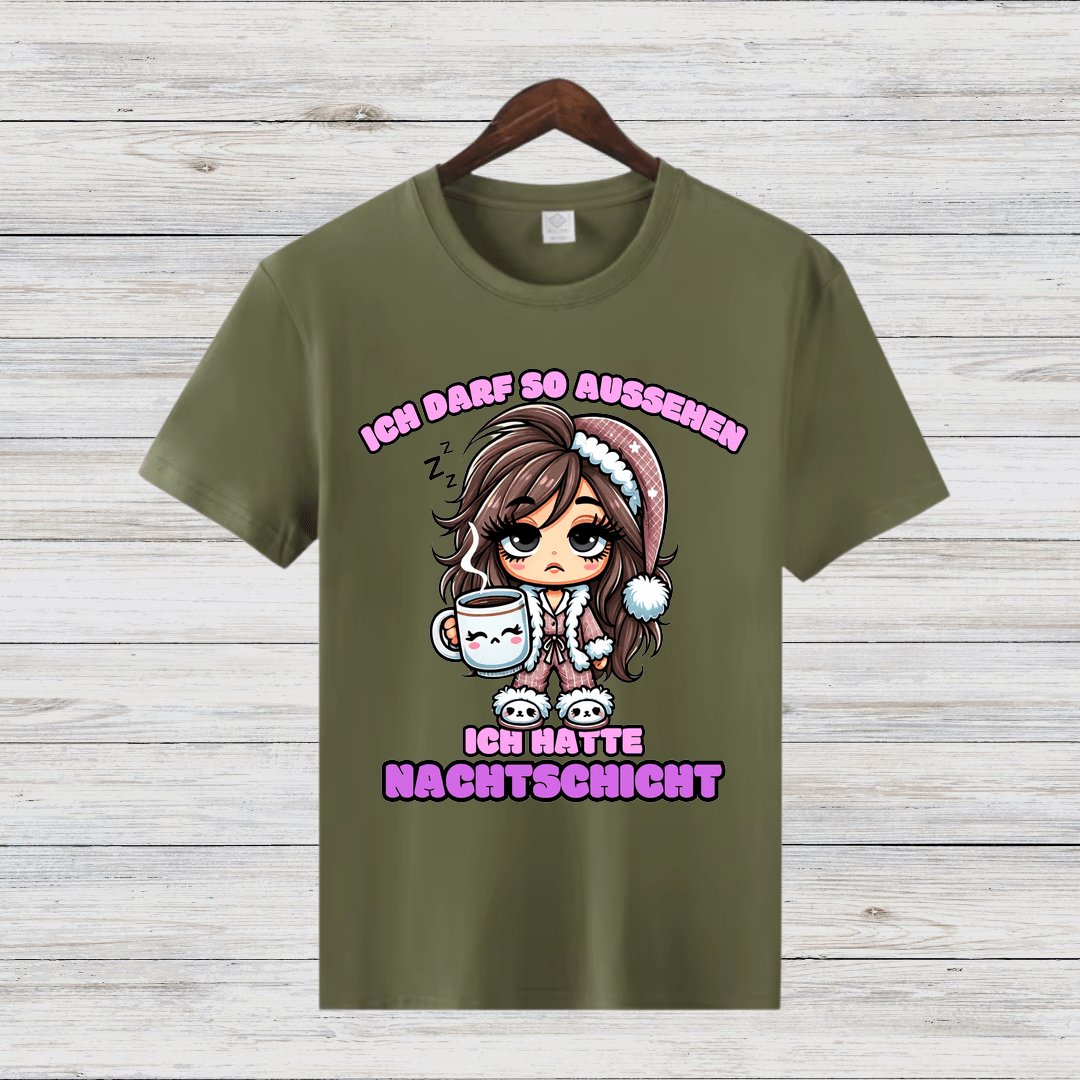Ich hatte Nachtschicht | Lustiges Statement-Shirt | Humorvolles Design für Wintertage | Nachtarbeiter-Geschenkidee - Sopheria