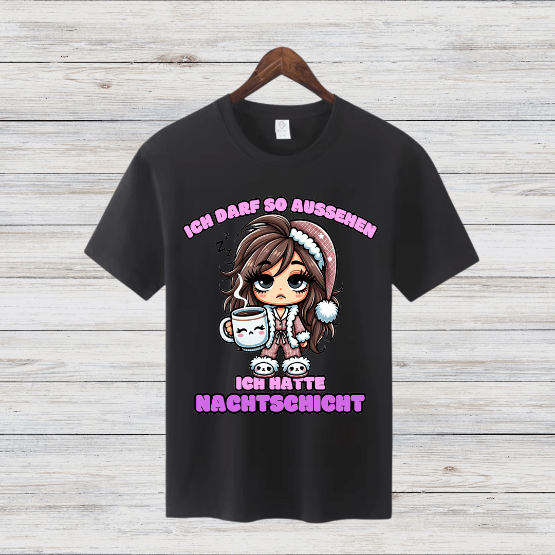 Ich hatte Nachtschicht | Lustiges Statement-Shirt | Humorvolles Design für Wintertage | Nachtarbeiter-Geschenkidee - Sopheria