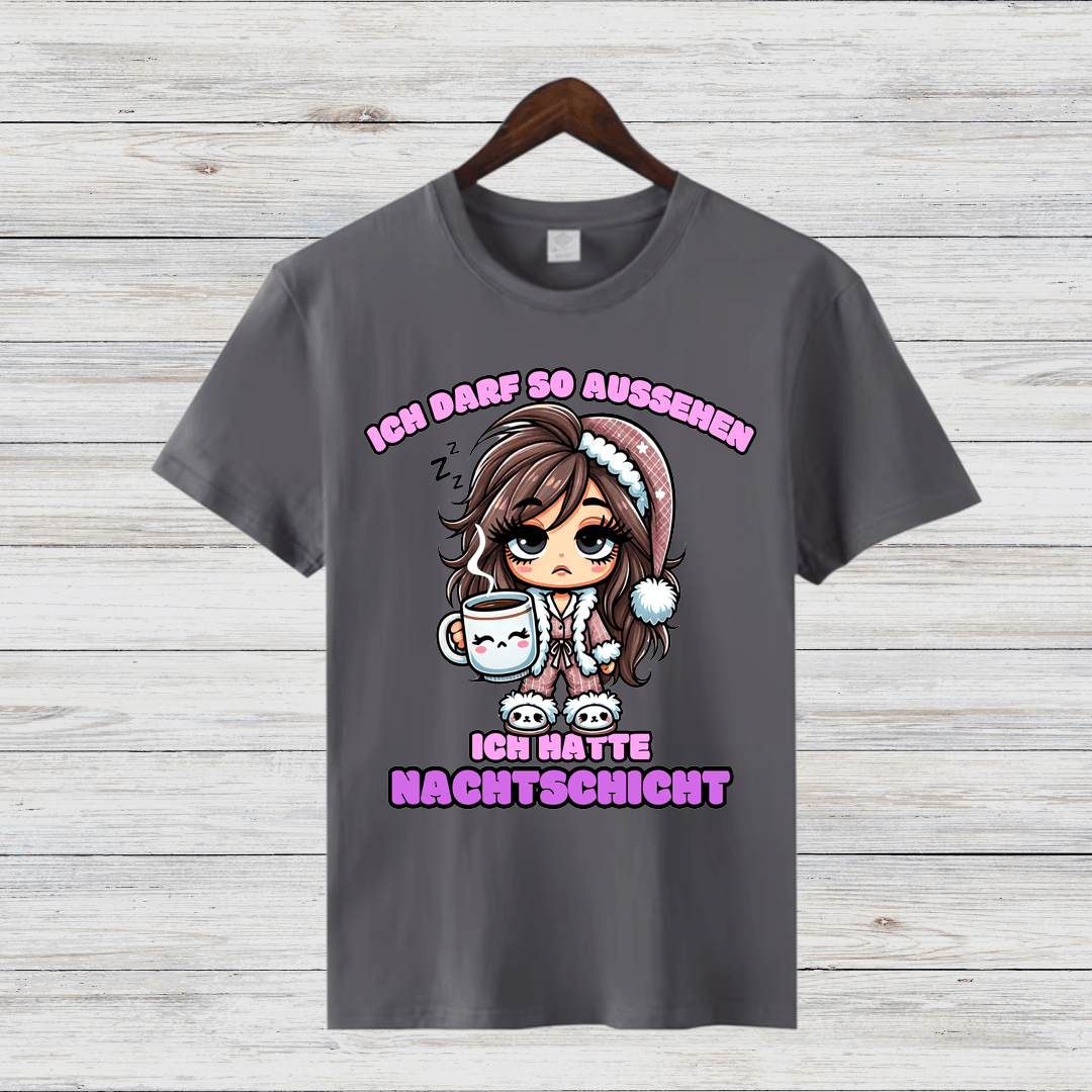 Ich hatte Nachtschicht | Lustiges Statement-Shirt | Humorvolles Design für Wintertage | Nachtarbeiter-Geschenkidee - Sopheria