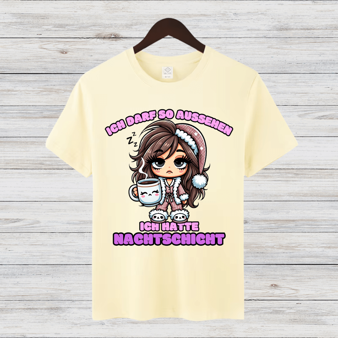 Ich hatte Nachtschicht | Lustiges Statement-Shirt | Humorvolles Design für Wintertage | Nachtarbeiter-Geschenkidee - Sopheria