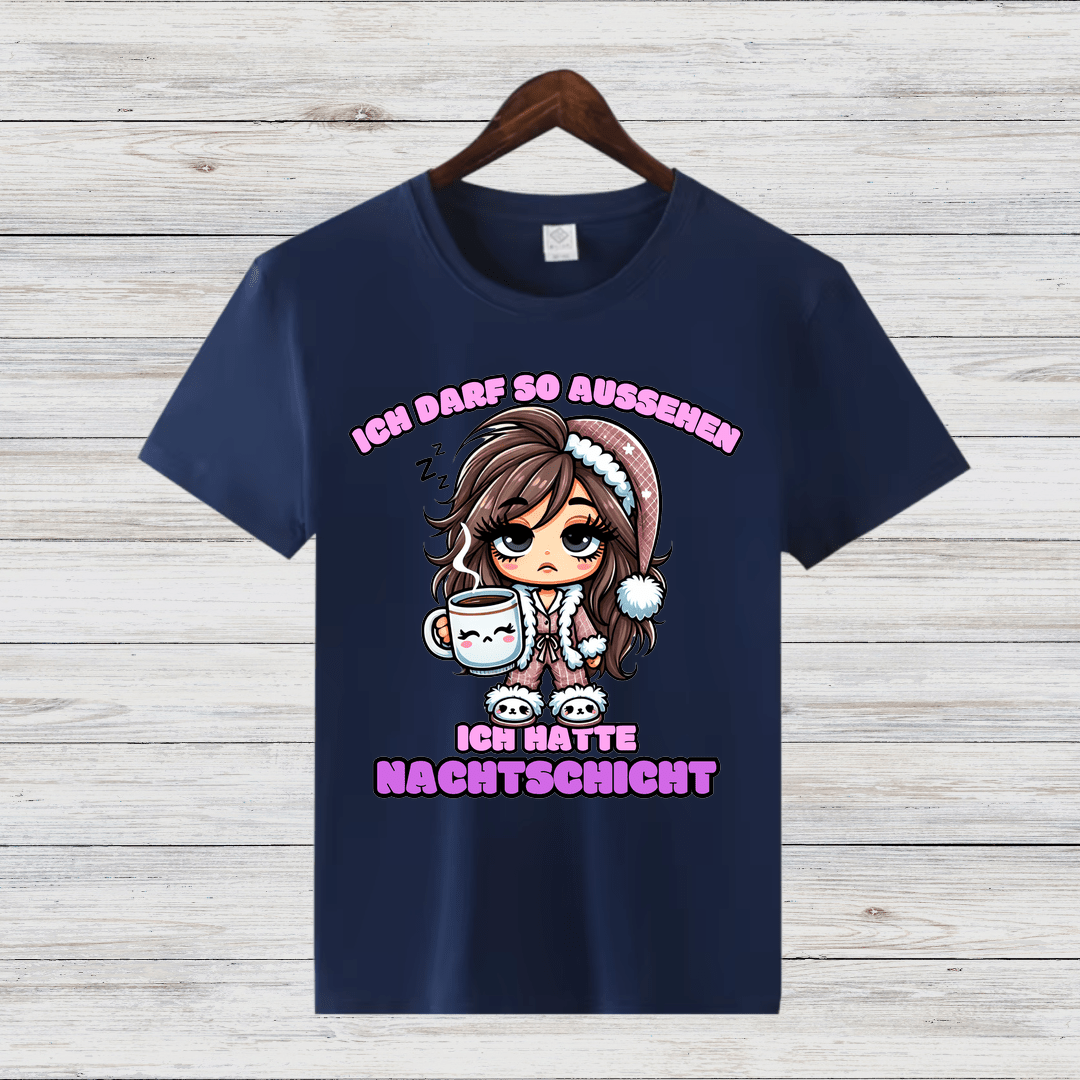 Ich hatte Nachtschicht | Lustiges Statement-Shirt | Humorvolles Design für Wintertage | Nachtarbeiter-Geschenkidee - Sopheria