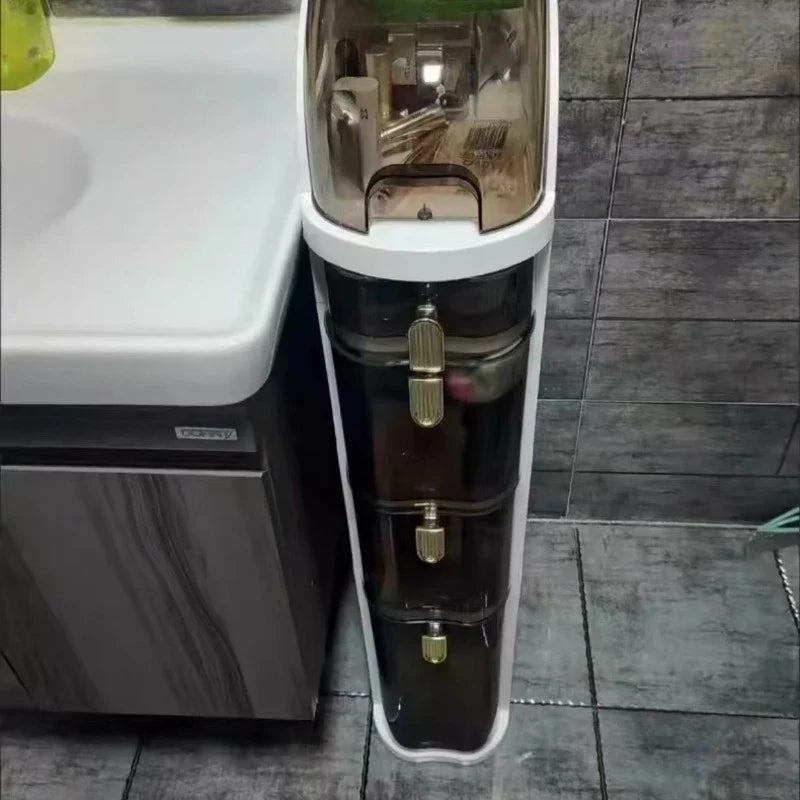 SchiebSchrank™ / Rollbarer Badezimmerschrank