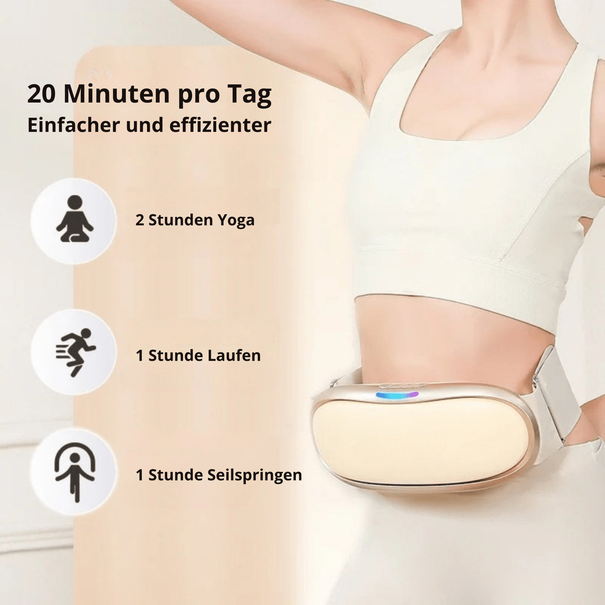 Jetzt 50% Rabatt | Waltraud Bauchtrainer – Straffer Bauch durch Wärme & EMS ohne Fitnessstudio - Sopheria