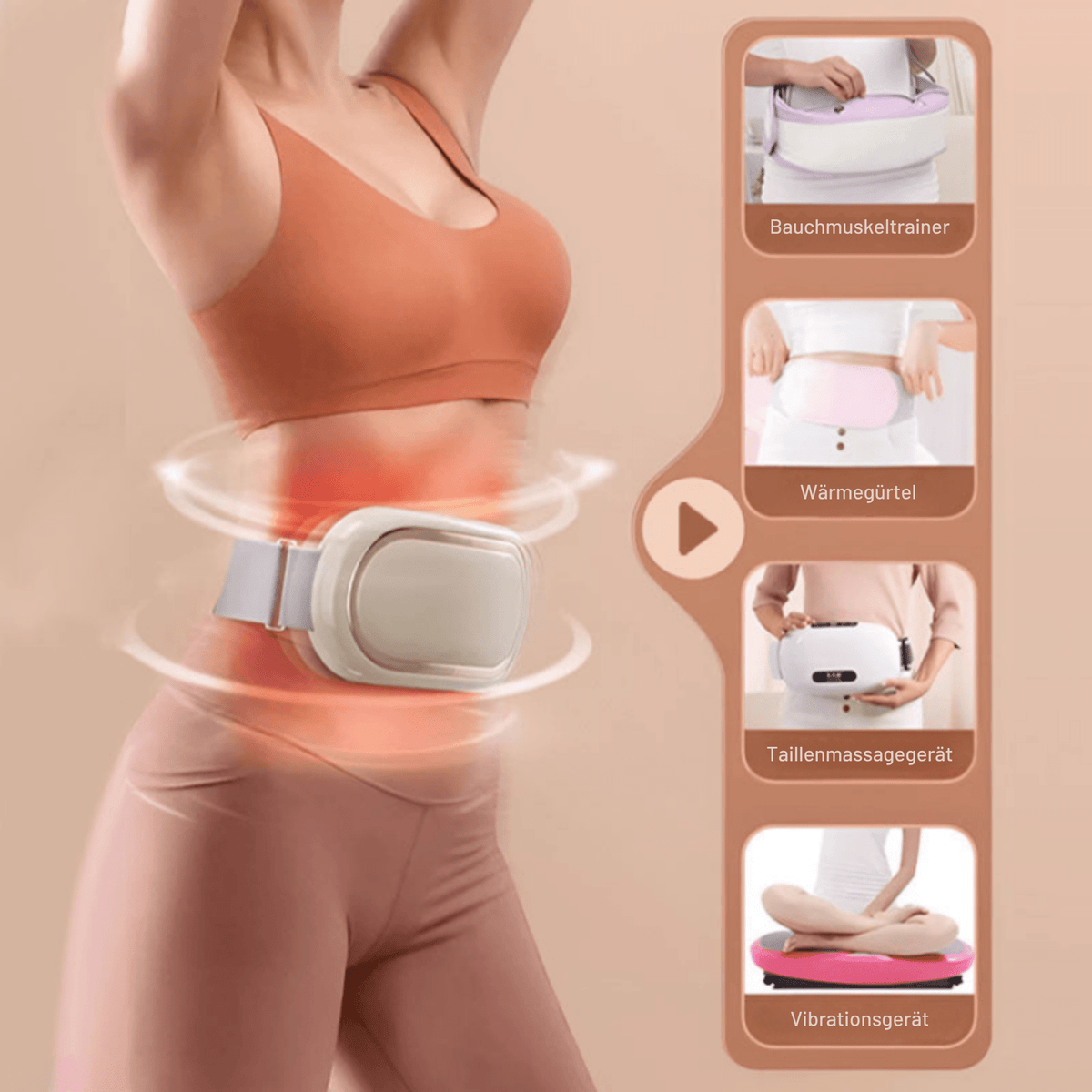 Jetzt 50% Rabatt | Waltraud Bauchtrainer – Straffer Bauch durch Wärme & EMS ohne Fitnessstudio - Sopheria