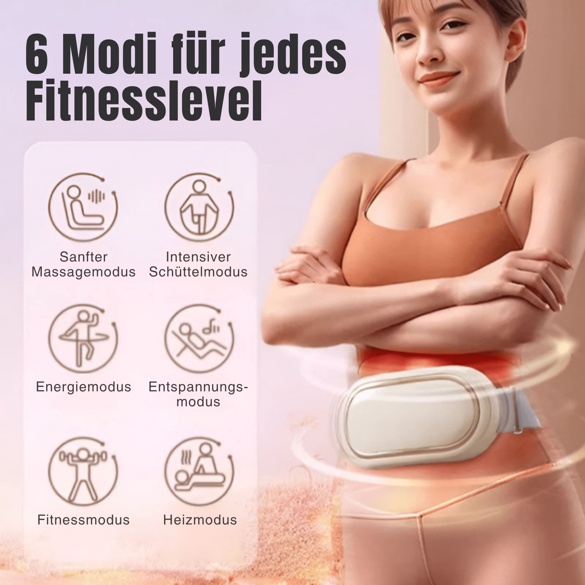 Jetzt 50% Rabatt | Waltraud Bauchtrainer – Straffer Bauch durch Wärme & EMS ohne Fitnessstudio - Sopheria
