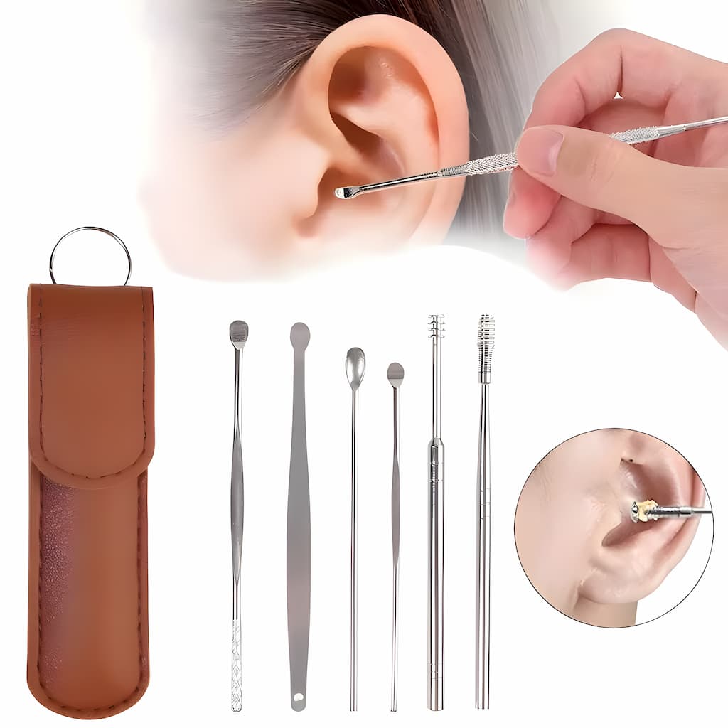 Johanna - 6-in-1 Set zur schmerzfreien Ohrenschmalz-Entfernung | 50% Rabatt - Sopheria