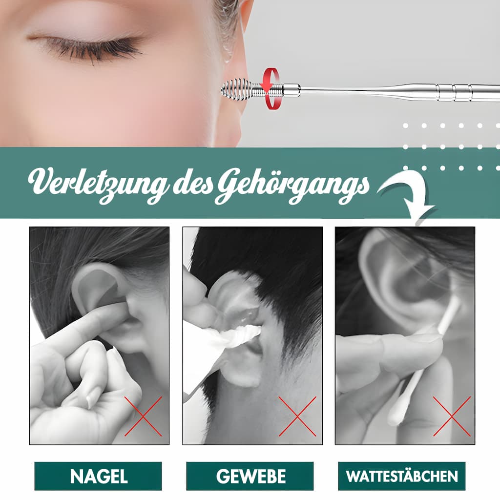 Johanna - 6-in-1 Set zur schmerzfreien Ohrenschmalz-Entfernung | 50% Rabatt - Sopheria