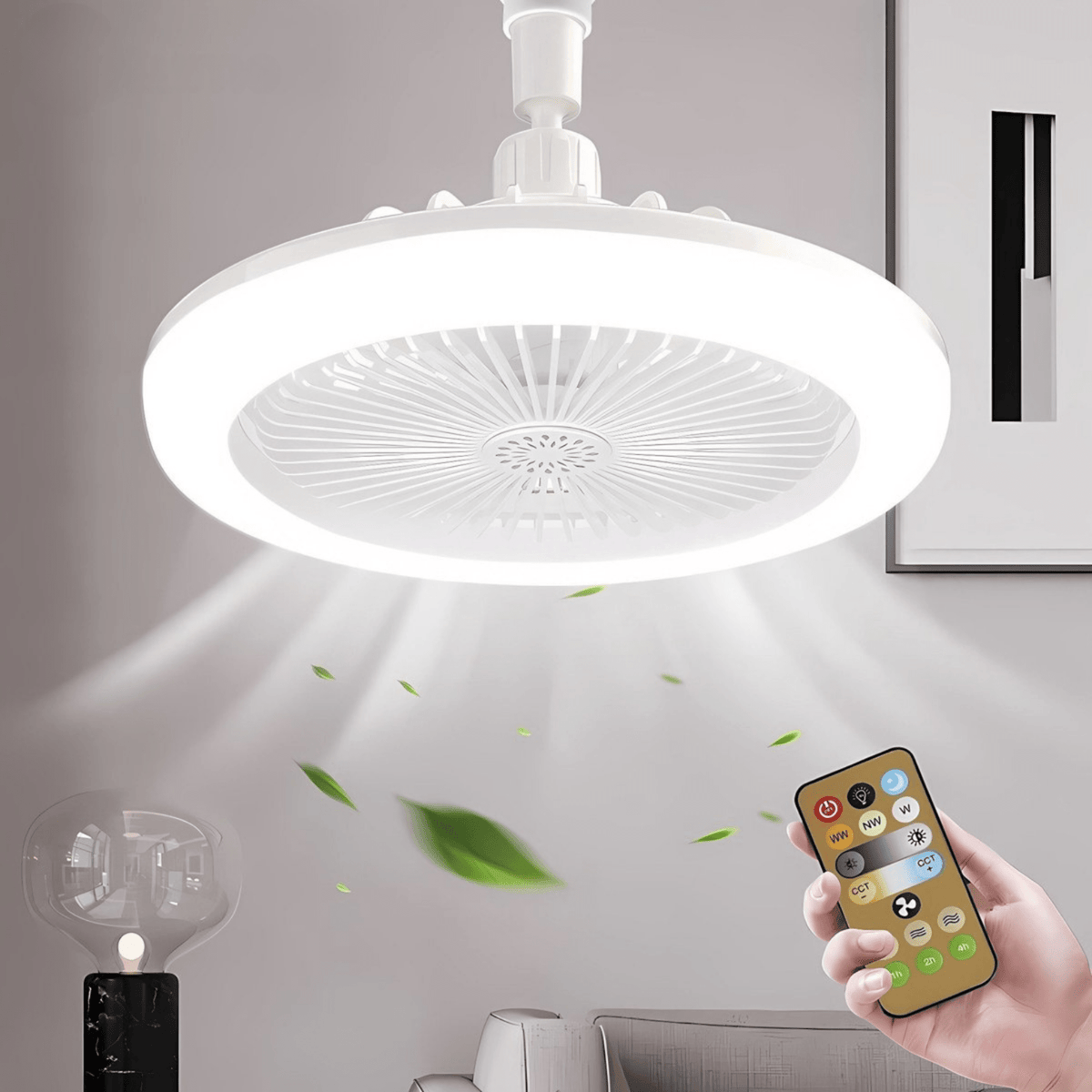 Jonas LED-Deckenventilator mit Fernbedienung - Sopheria