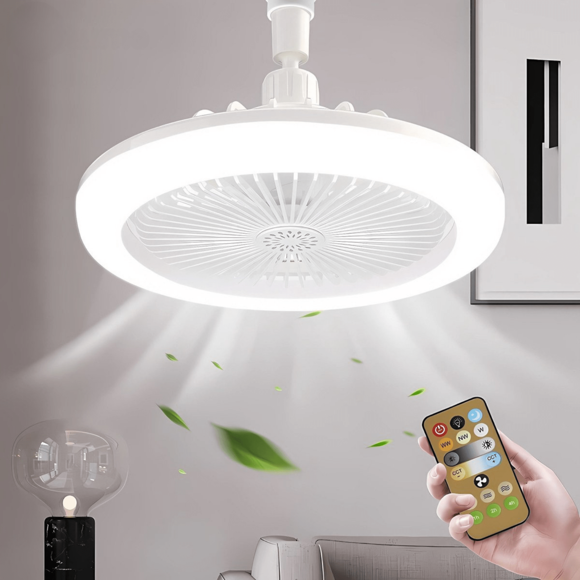 Jonas LED-Deckenventilator mit Fernbedienung - Sopheria